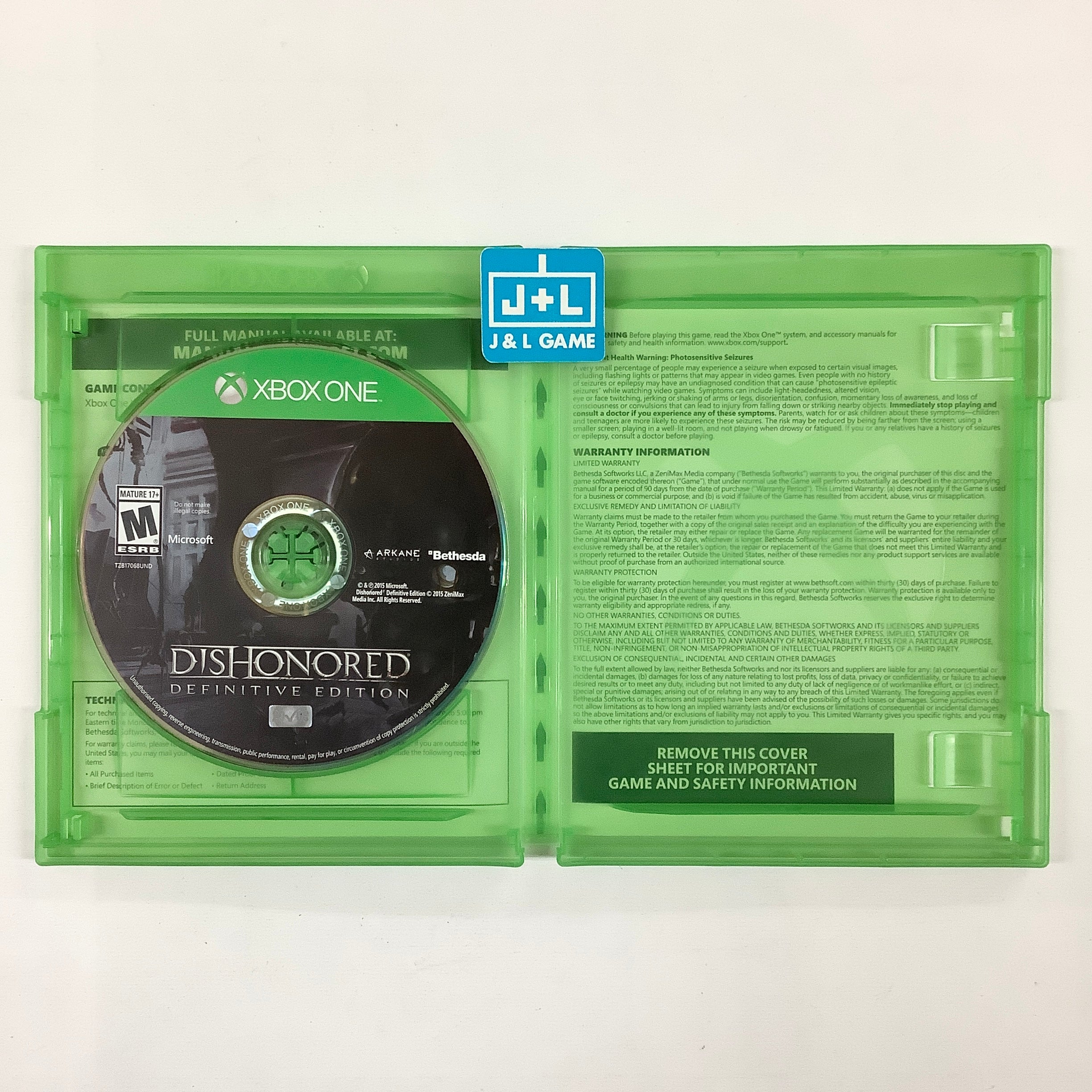 Dishonored: Definitive Edition - (XB1) Xbox One [Pre-Owned] Video Games Bethesda Softworks   