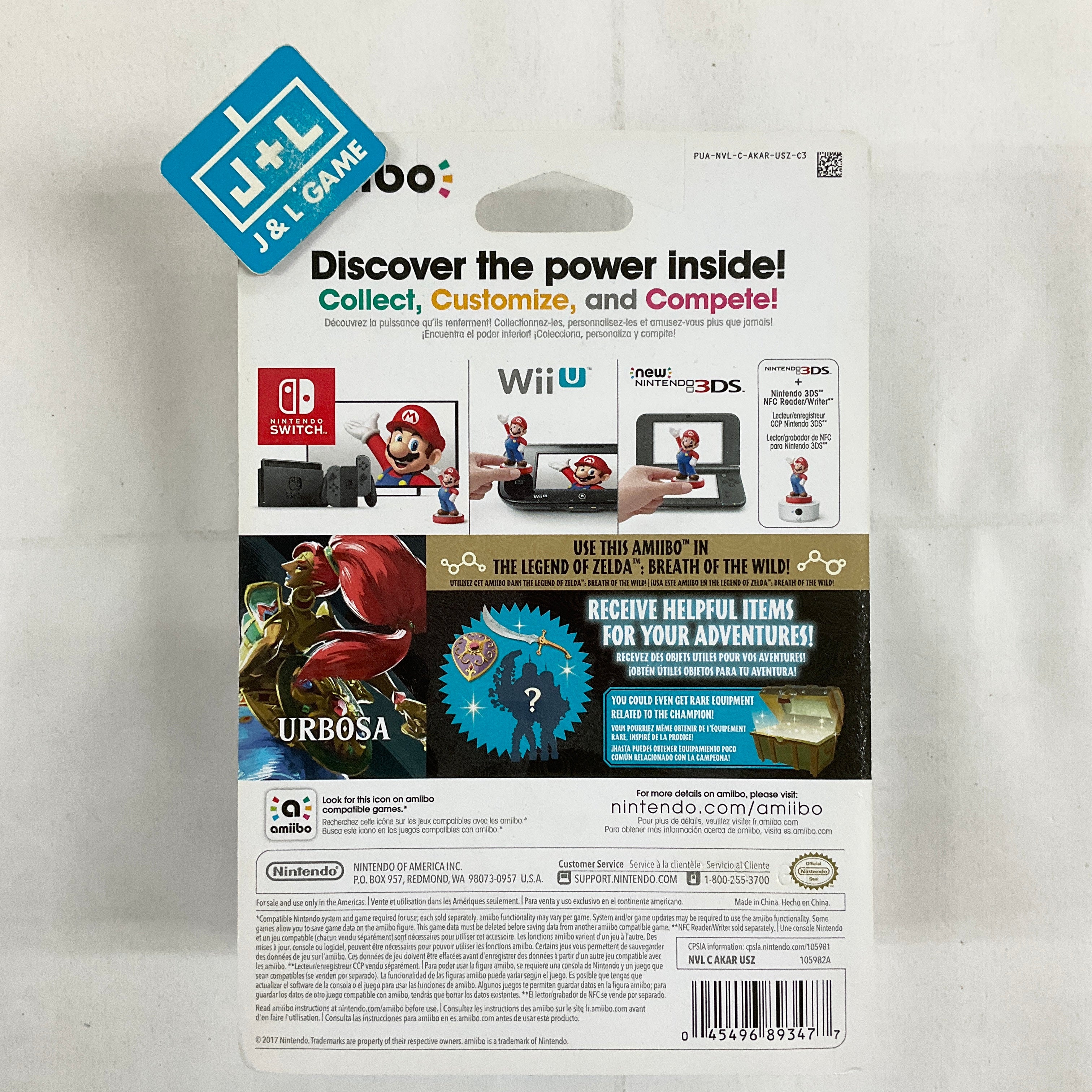 Urbosa (The Legend of Zelda: Breath of the Wild) - Nintendo Switch Amiibo Amiibo Nintendo   