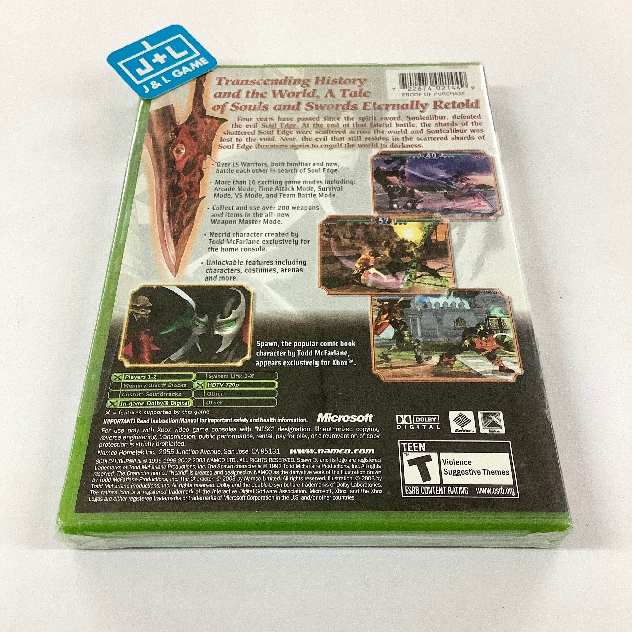 Soul Calibur II - (XB) Xbox Video Games Namco   