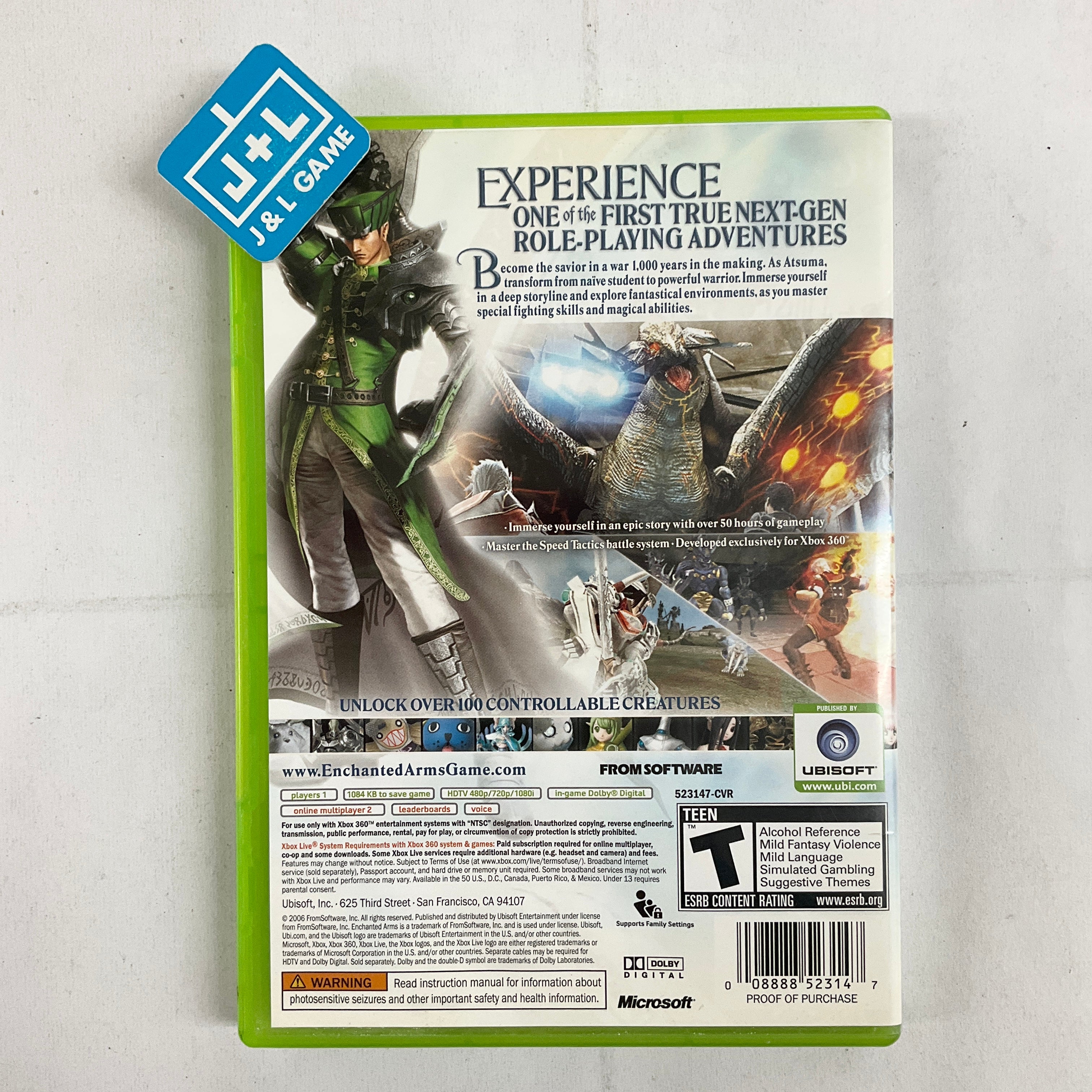 Enchanted Arms - Xbox 360 [Pre-Owned] Video Games Ubisoft   