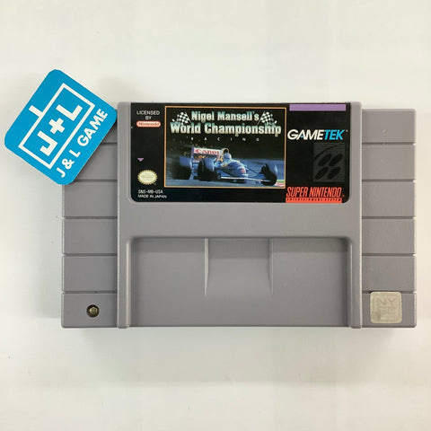 Nigel Mansell's World Championship Racing - (SNES) Super Nintendo [Pre-Owned] Video Games GameTek   