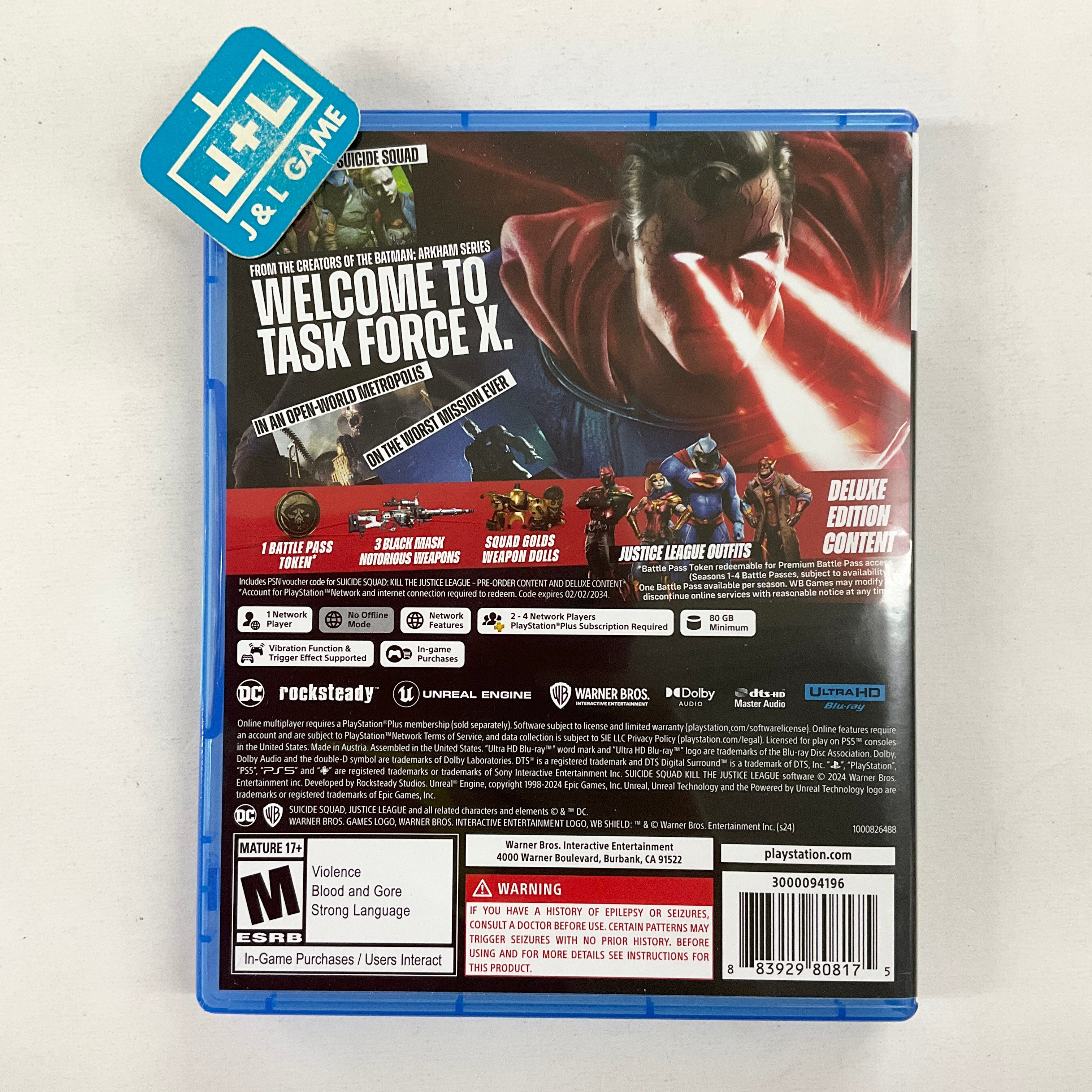 Suicide Squad: Kill the Justice League (Deluxe Edition) - (PS5) PlayStation 5 [Pre-Owned] Video Games WB Games   