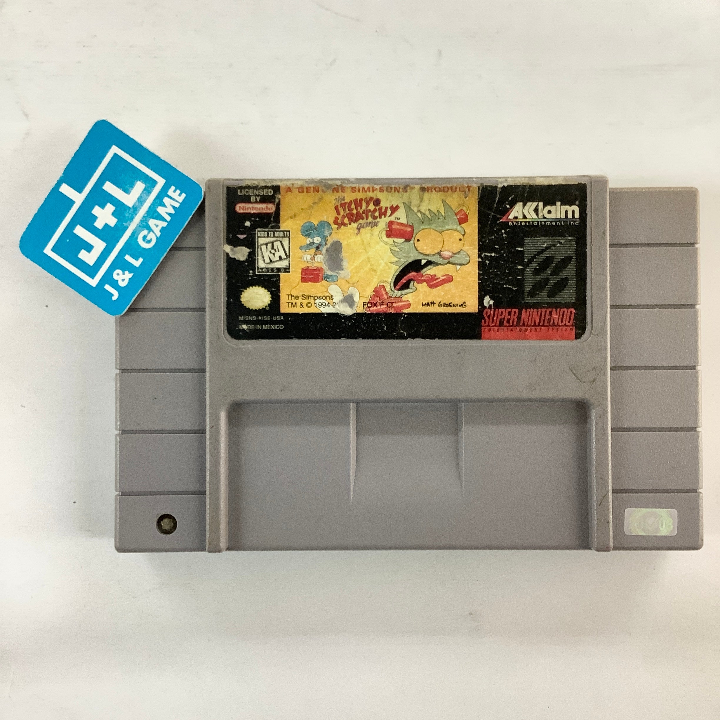 The Itchy & Scratchy Game - (SNES) Super Nintendo [Pre-Owned] Video Games Acclaim   