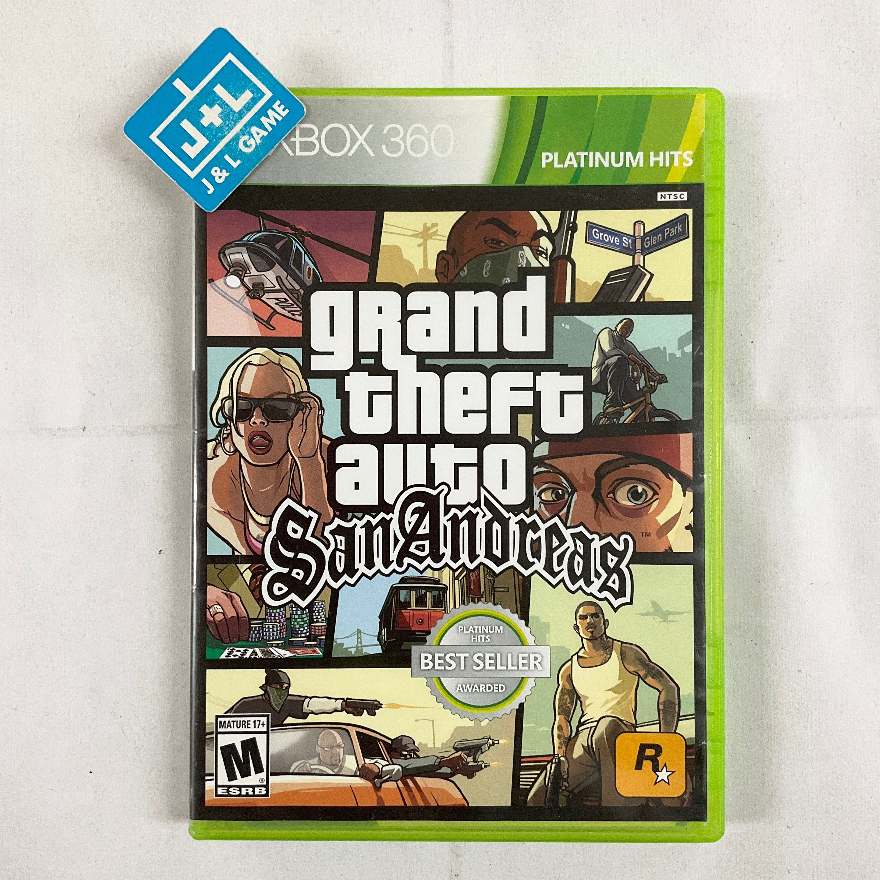 Grand Theft Auto: San Andreas (Platinum Hits) - Xbox 360 [Pre-Owned] Video Games Grand+Theft+Auto   