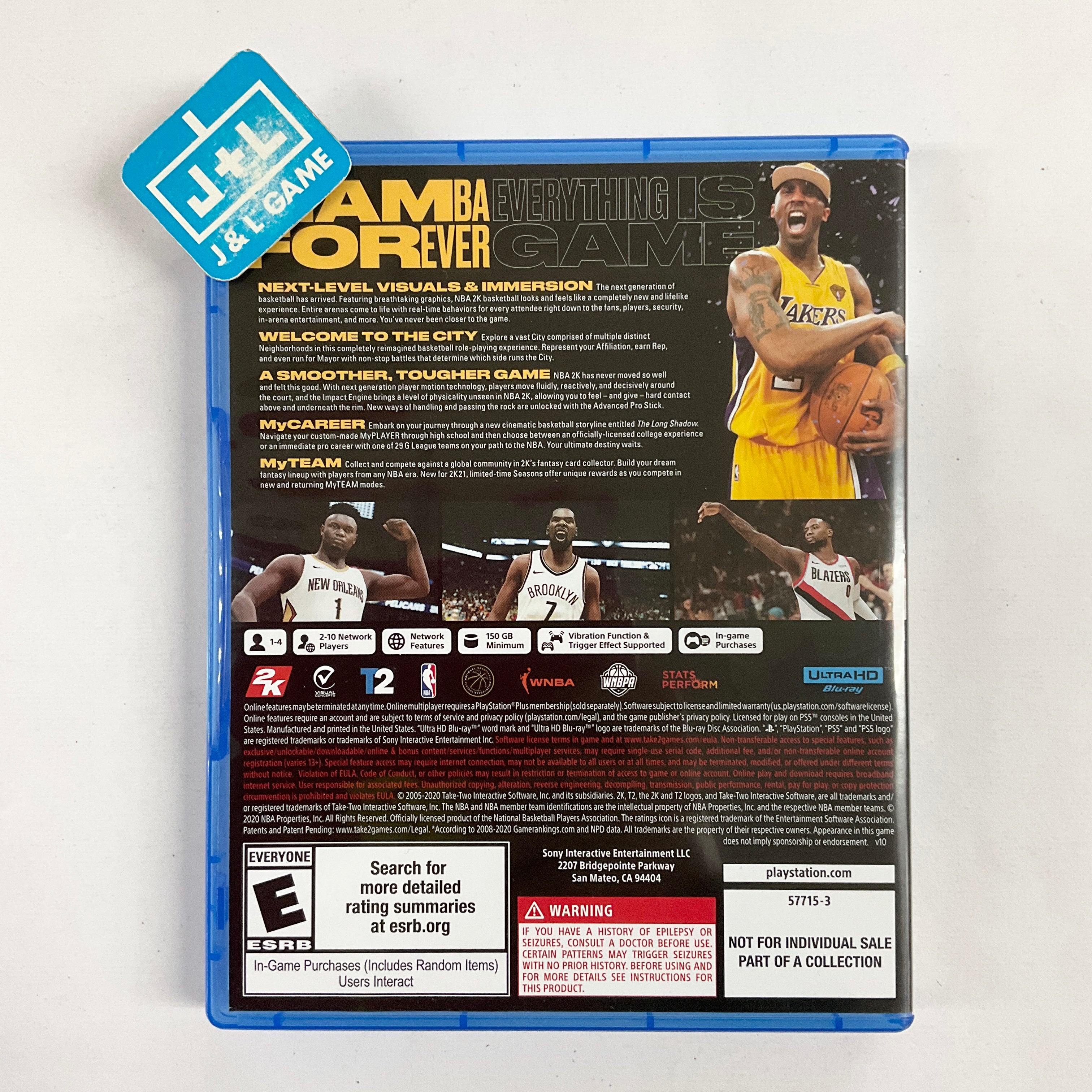 NBA 2K21 Mamba Forever Edition - (PS5) PlayStation 5 [Pre-Owned] Video Games 2K   
