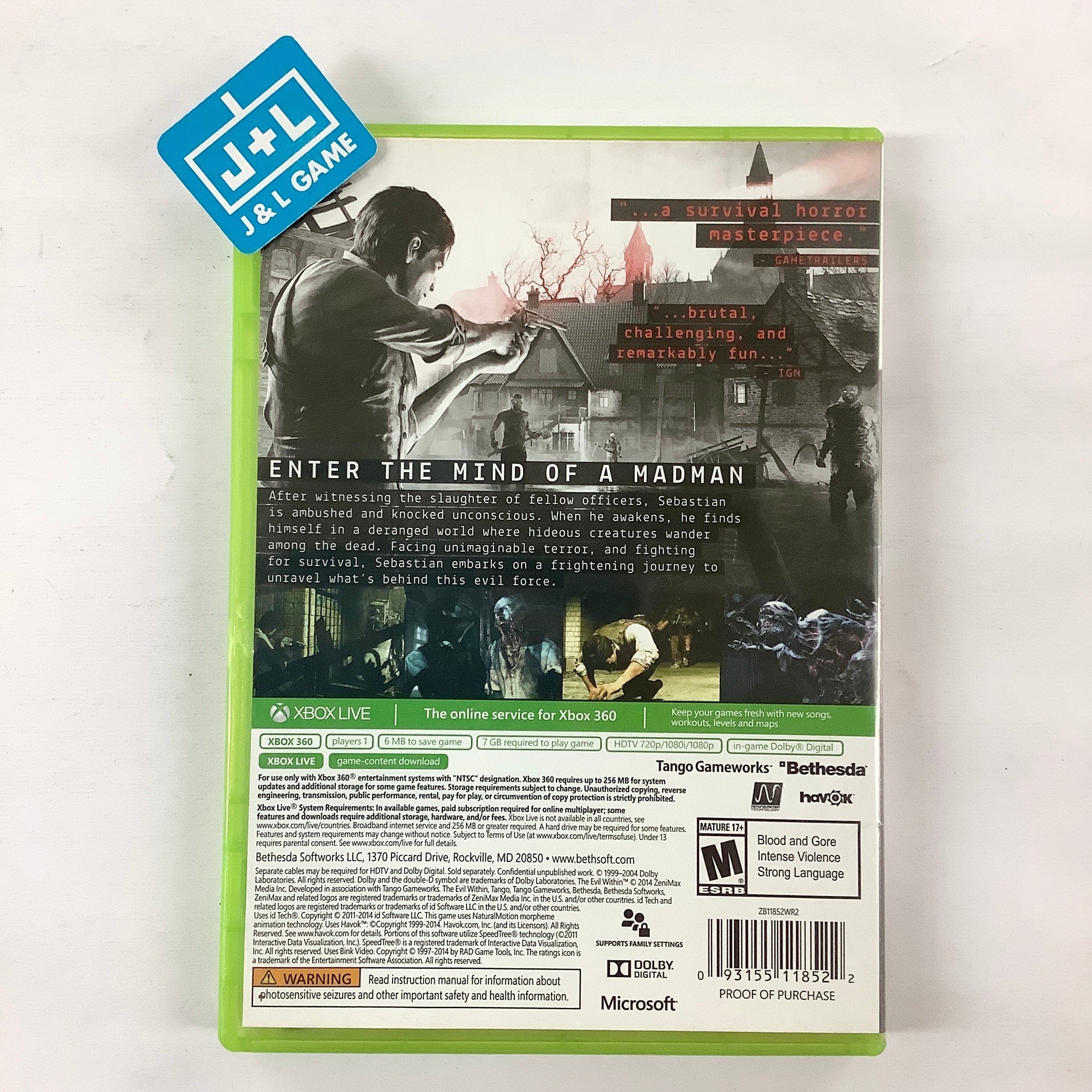 The Evil Within - Xbox 360 [Pre-Owned] Video Games Bethesda Softworks   
