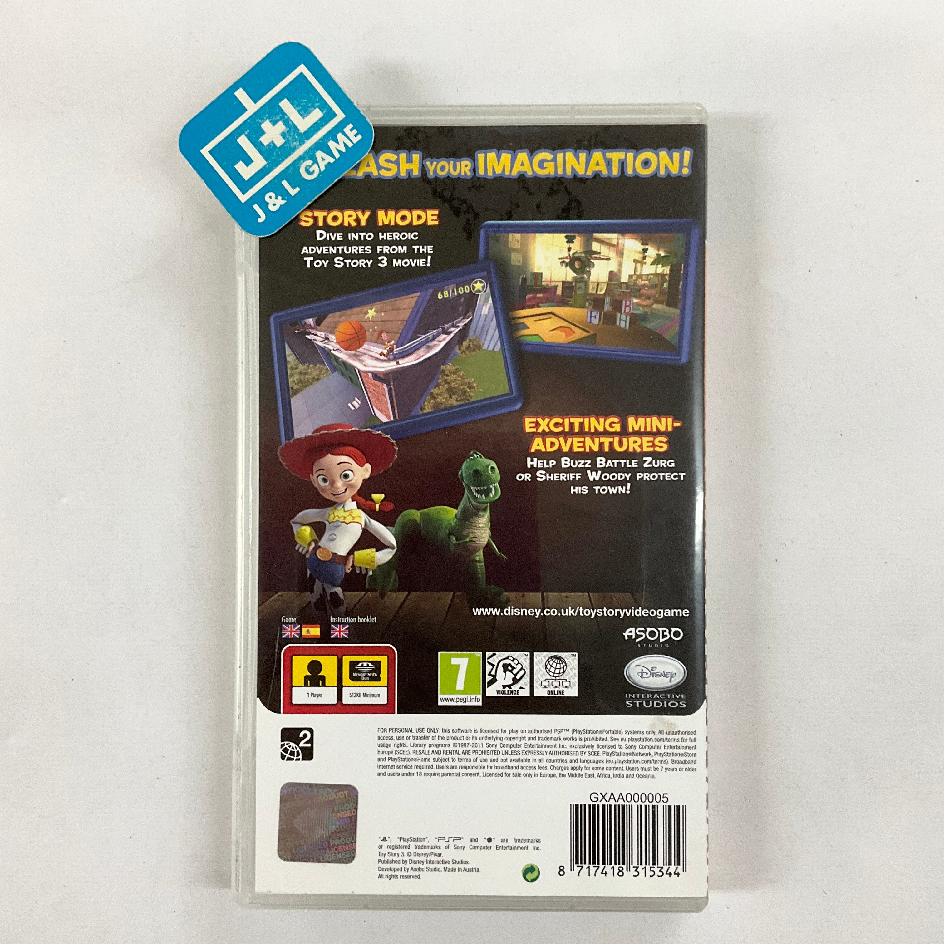 Disney Pixar Toy Story 3 (PSP Essentials) - Sony PSP [Pre-Owned