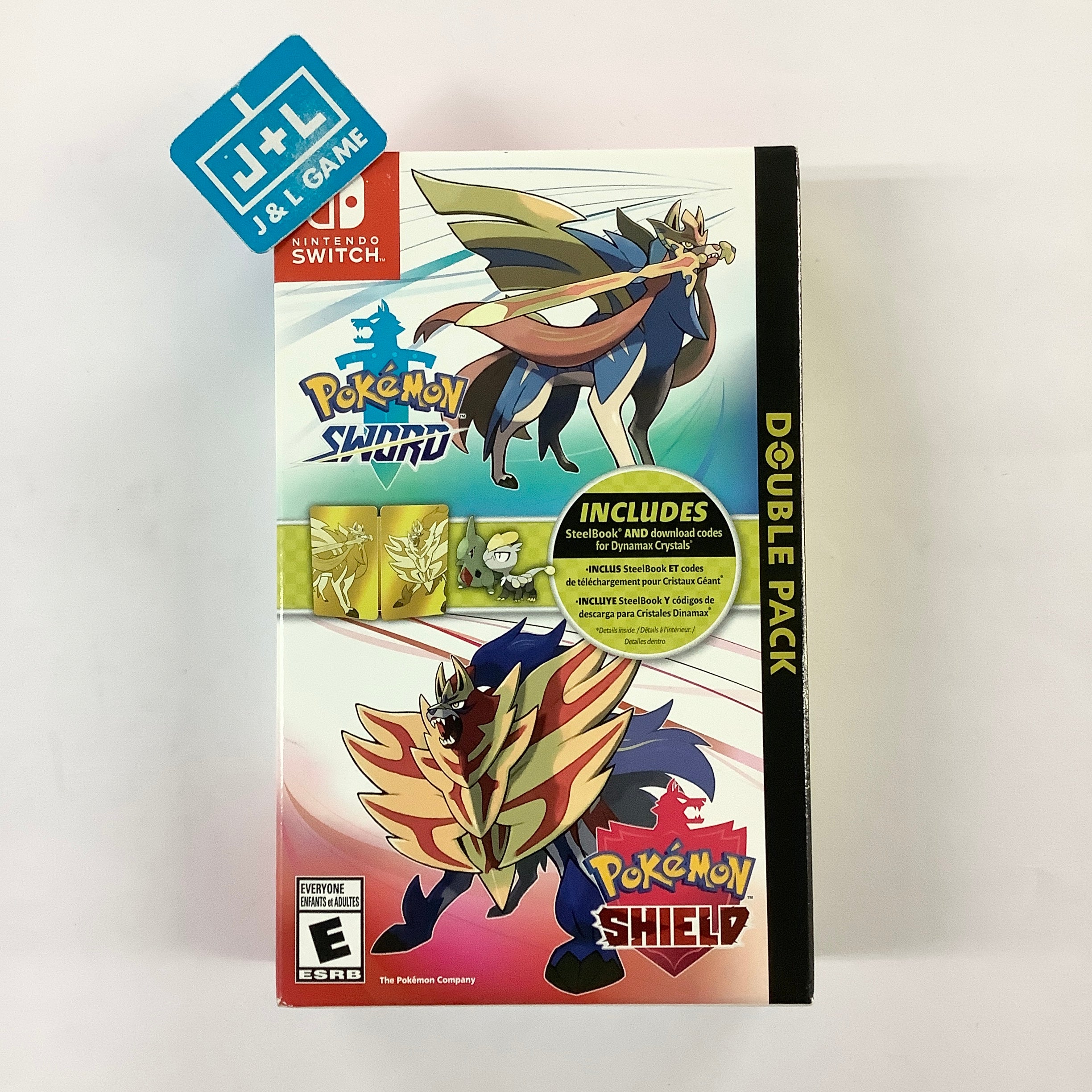 Pokemon Sword and Shield Double Pack (Steelbook Edition) - (NSW) Nintendo Switch Video Games Nintendo   
