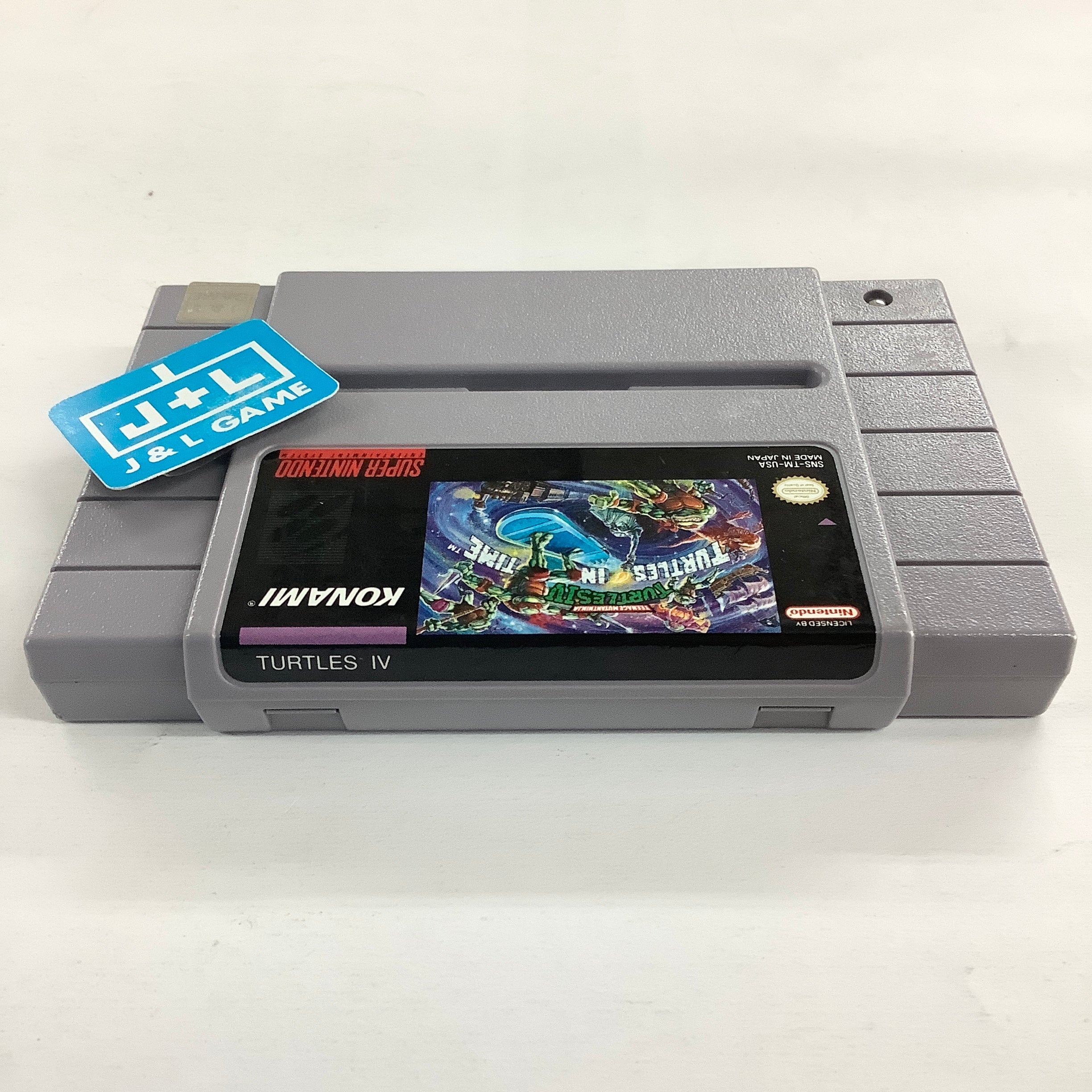 Teenage Mutant Ninja Turtles IV: Turtles in Time - (SNES) Super Nintendo [Pre-Owned] Video Games Konami   