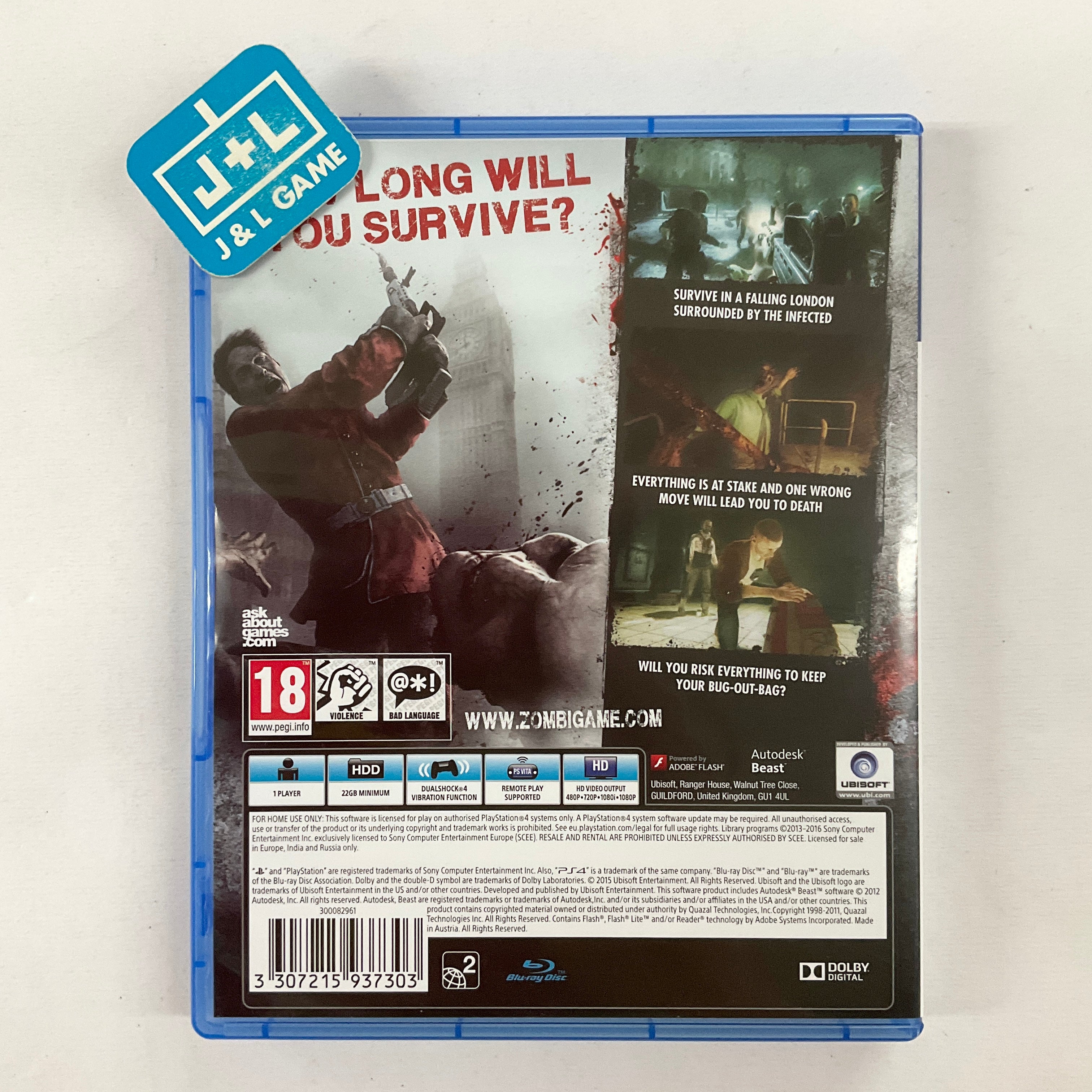 Zombi - (PS4) PlayStation 4 [Pre-Owned] (European Import) Video Games Ubisoft   