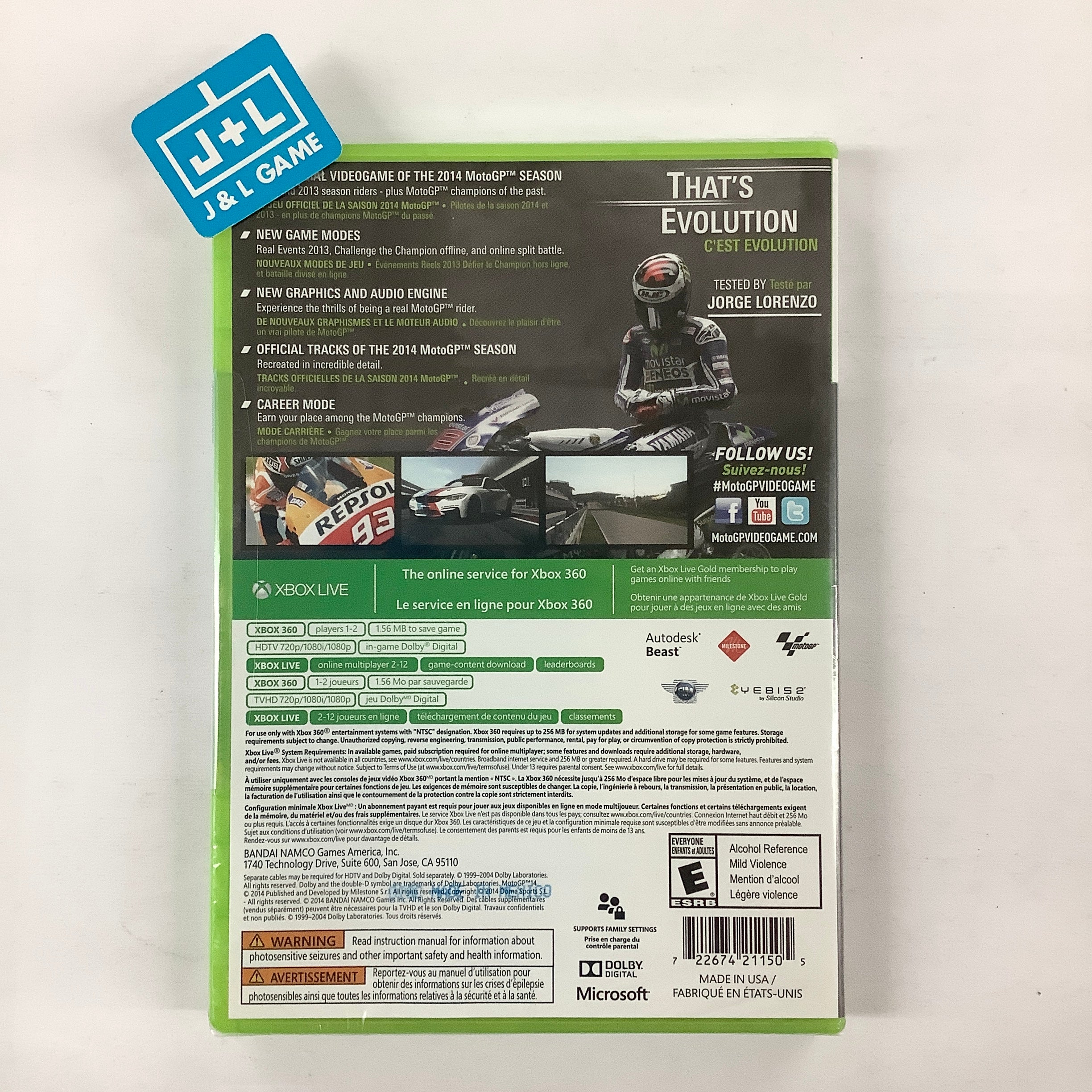 MotoGP 14 - Xbox 360 Video Games Bandai Namco Games   