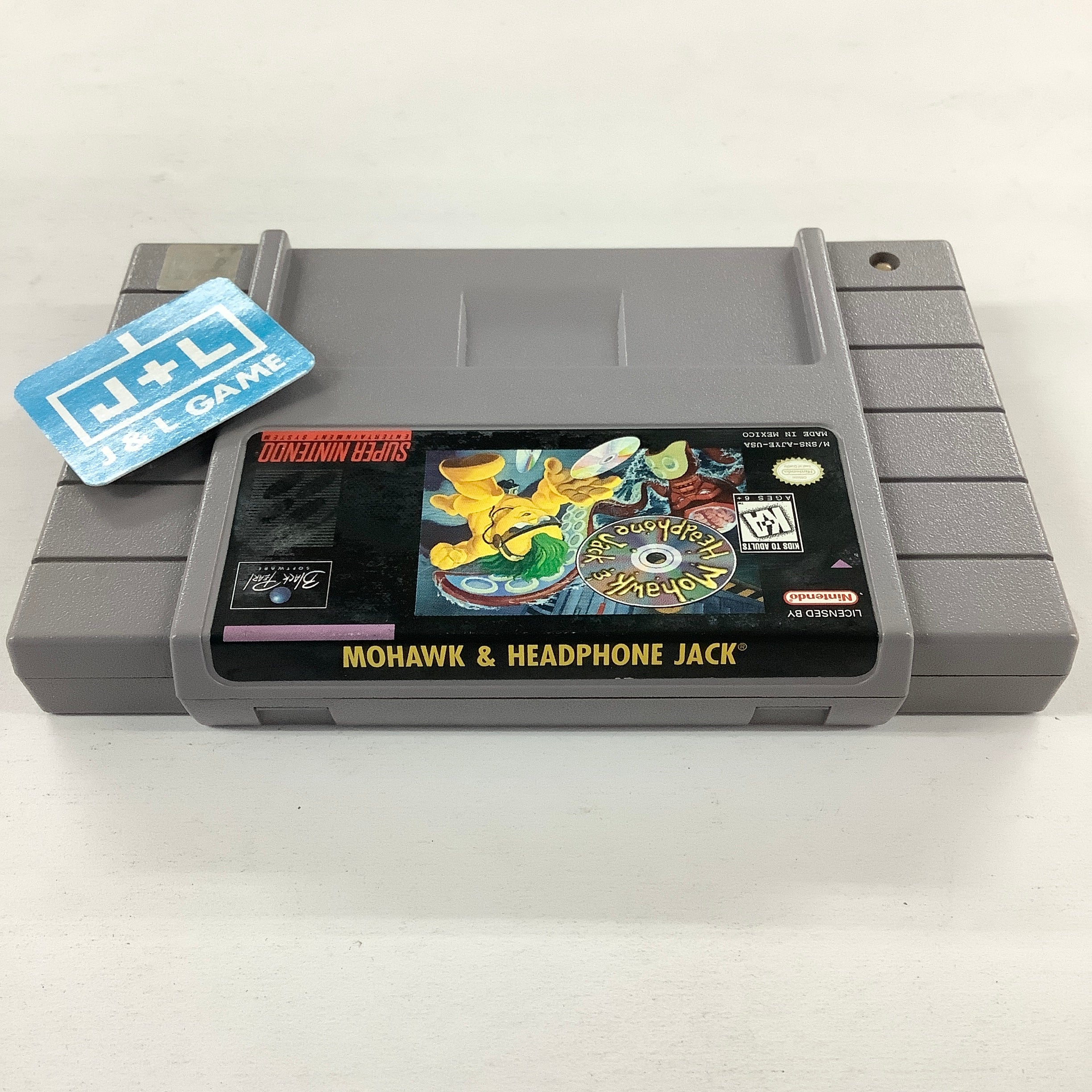 Mohawk and Headphone Jack - (SNES) Super Nintendo [Pre-Owned] Video Games Black Pearl   