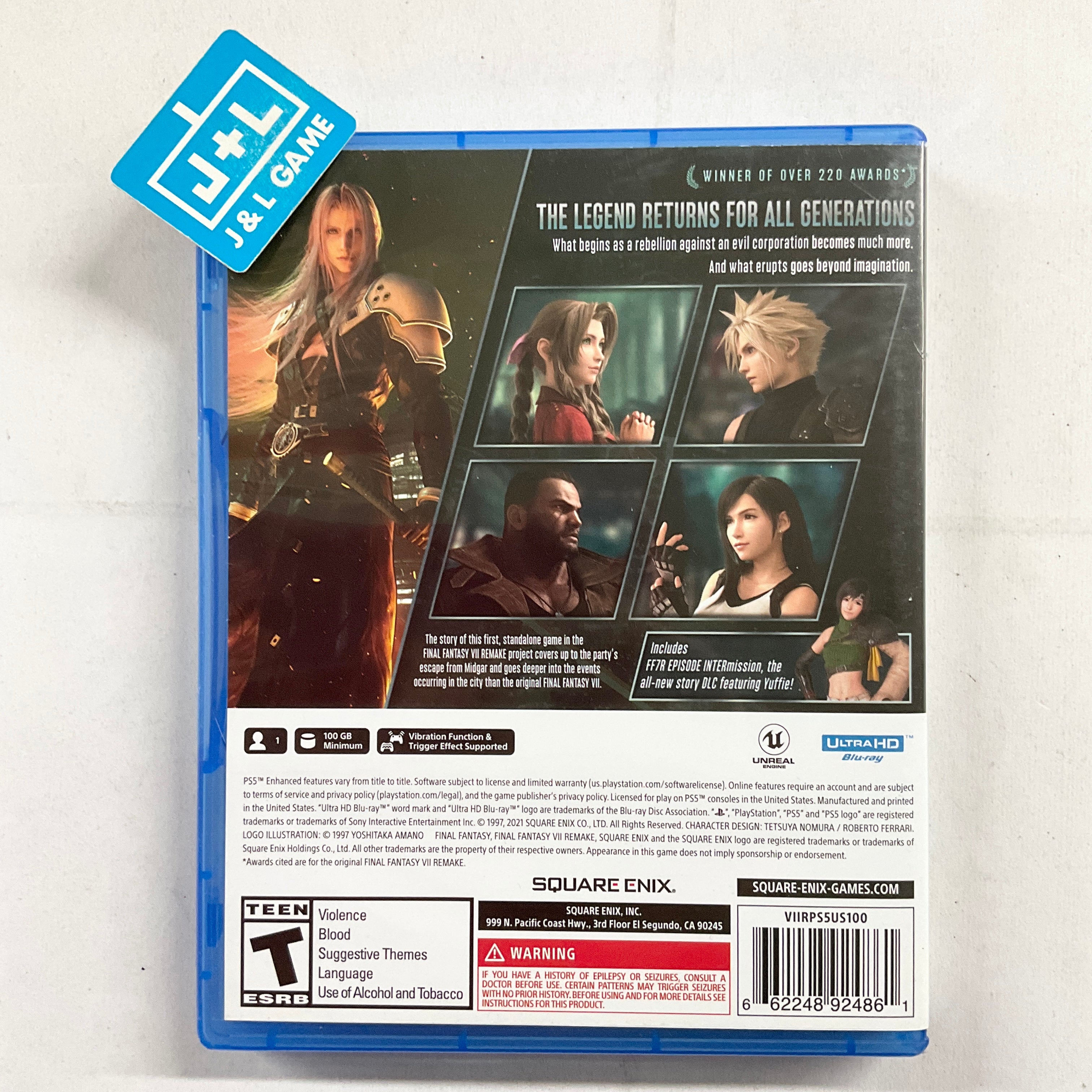 Final Fantasy VII Remake Intergrade  - (PS5) PlayStation 5 [UNBOXING] Video Games Square Enix   