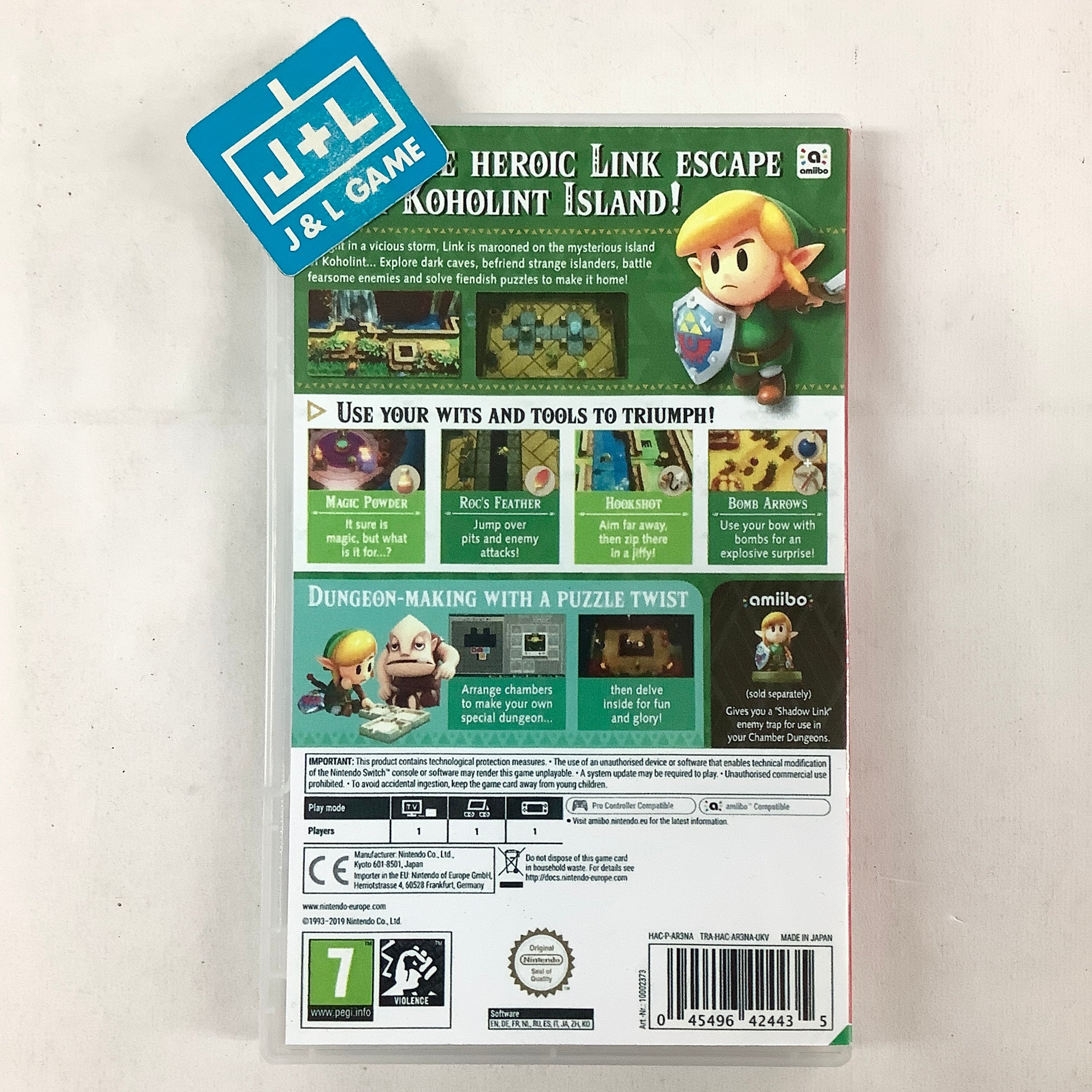 Legend of Zelda Link's Awakening - (NSW) Nintendo Switch (European Version) [Pre-Owned] Video Games Nintendo   