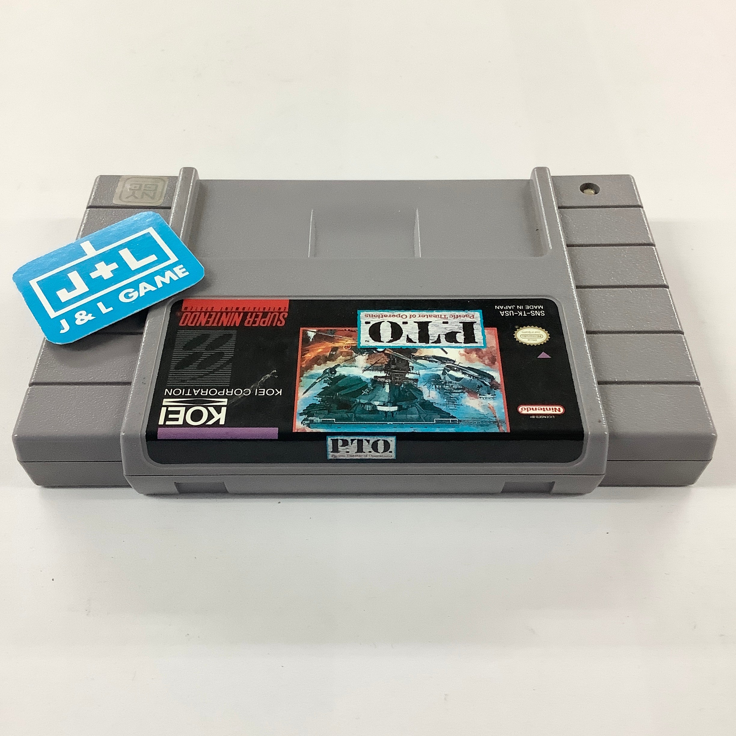 P.T.O.: Pacific Theater of Operations - (SNES) Super Nintendo [Pre-Owned] Video Games Koei   