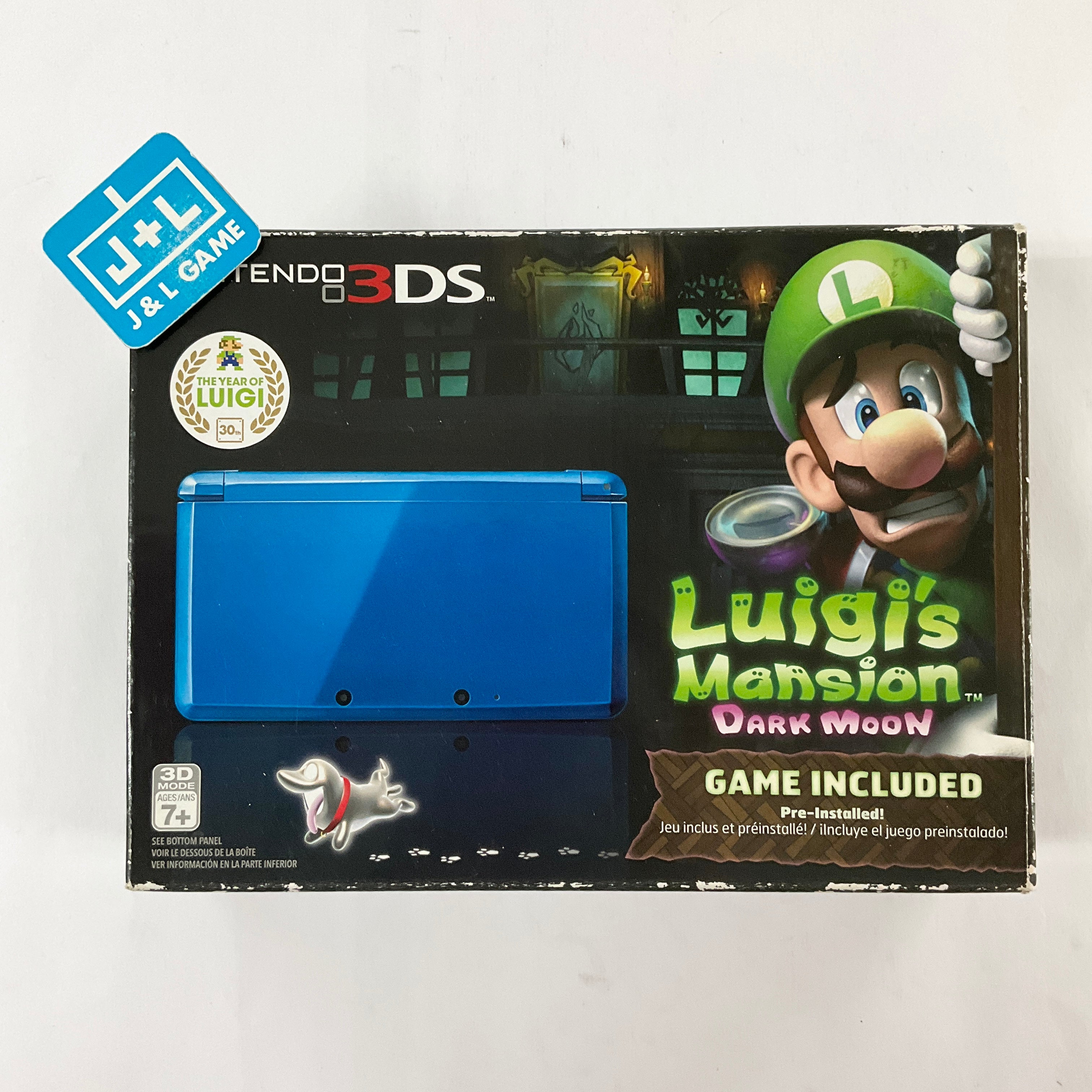 Nintendo 3DS Console (Cobalt Blue Luigi's Mansion: Dark Moon) - Nintendo 3DS [Pre-Owned] Consoles Nintendo   