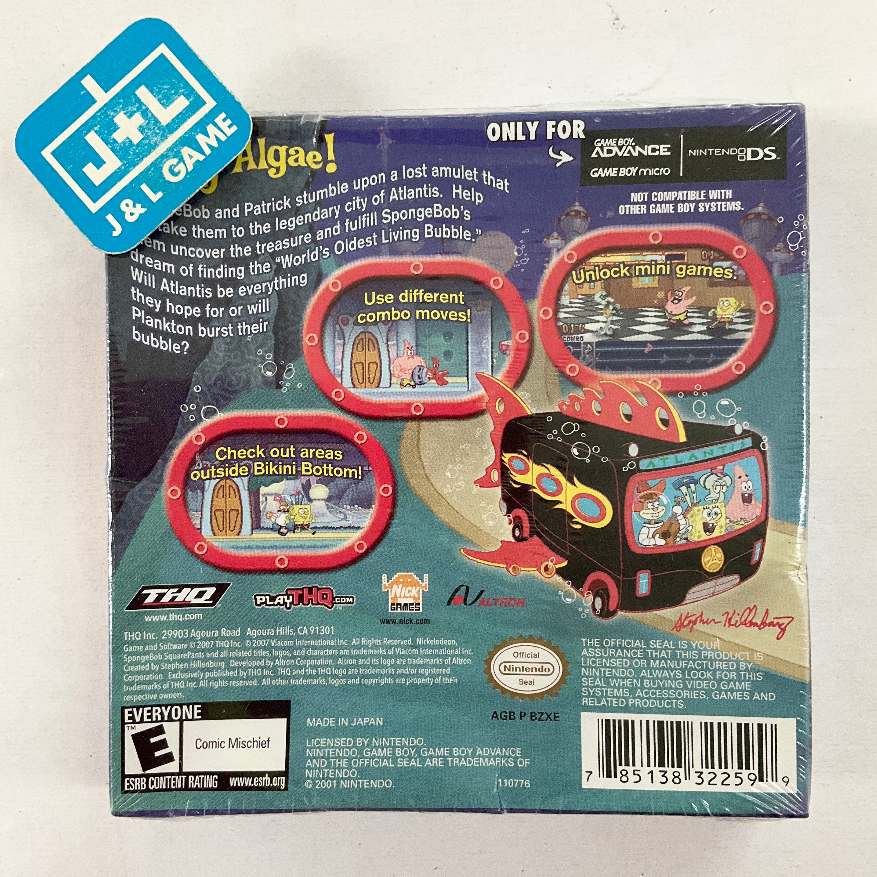 SpongeBob's Atlantis SquarePantis - (GBA) Game Boy Advance | J&L Game