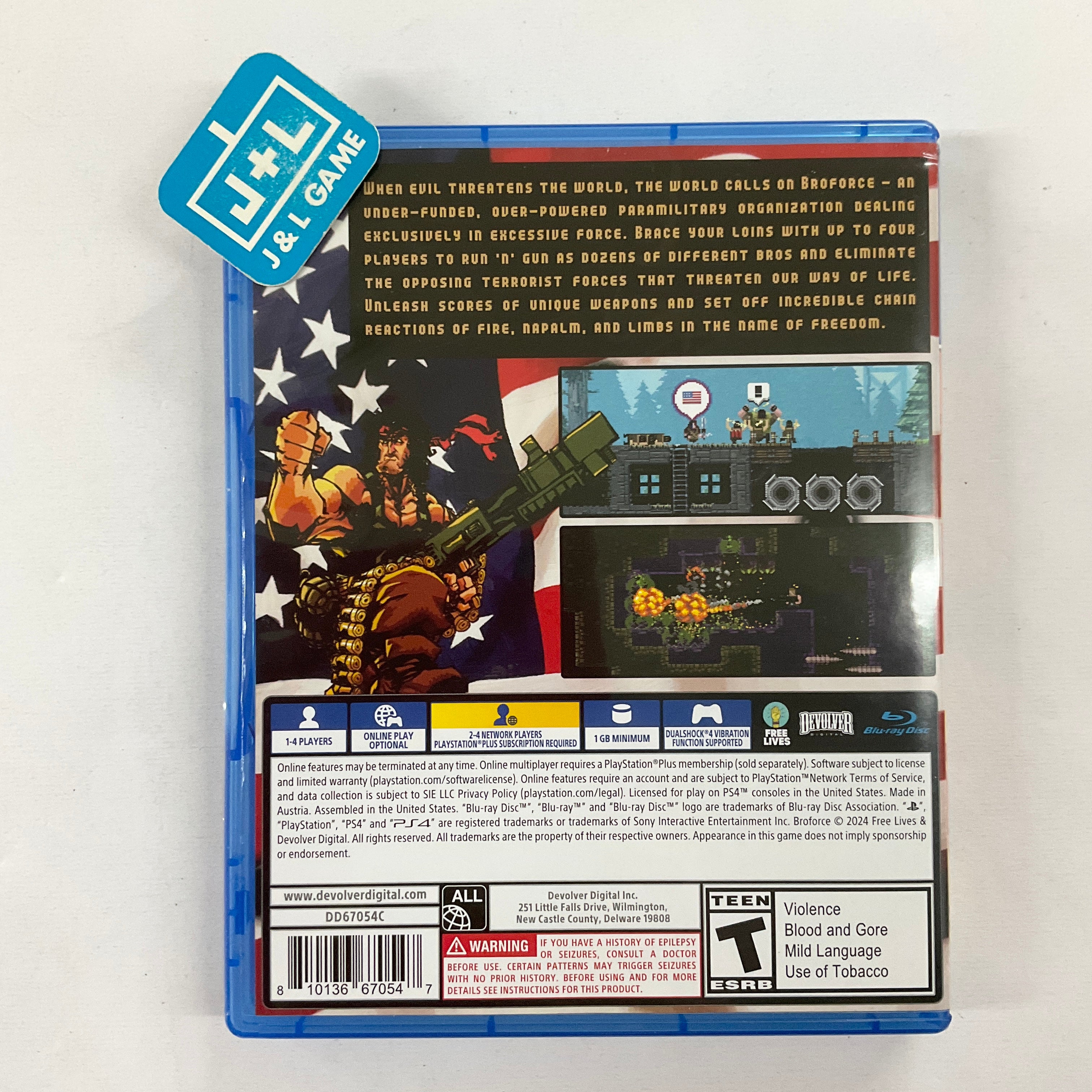 Broforce - (PS4) PlayStation 4 [Pre-Owned] Video Games Devolver Digital   