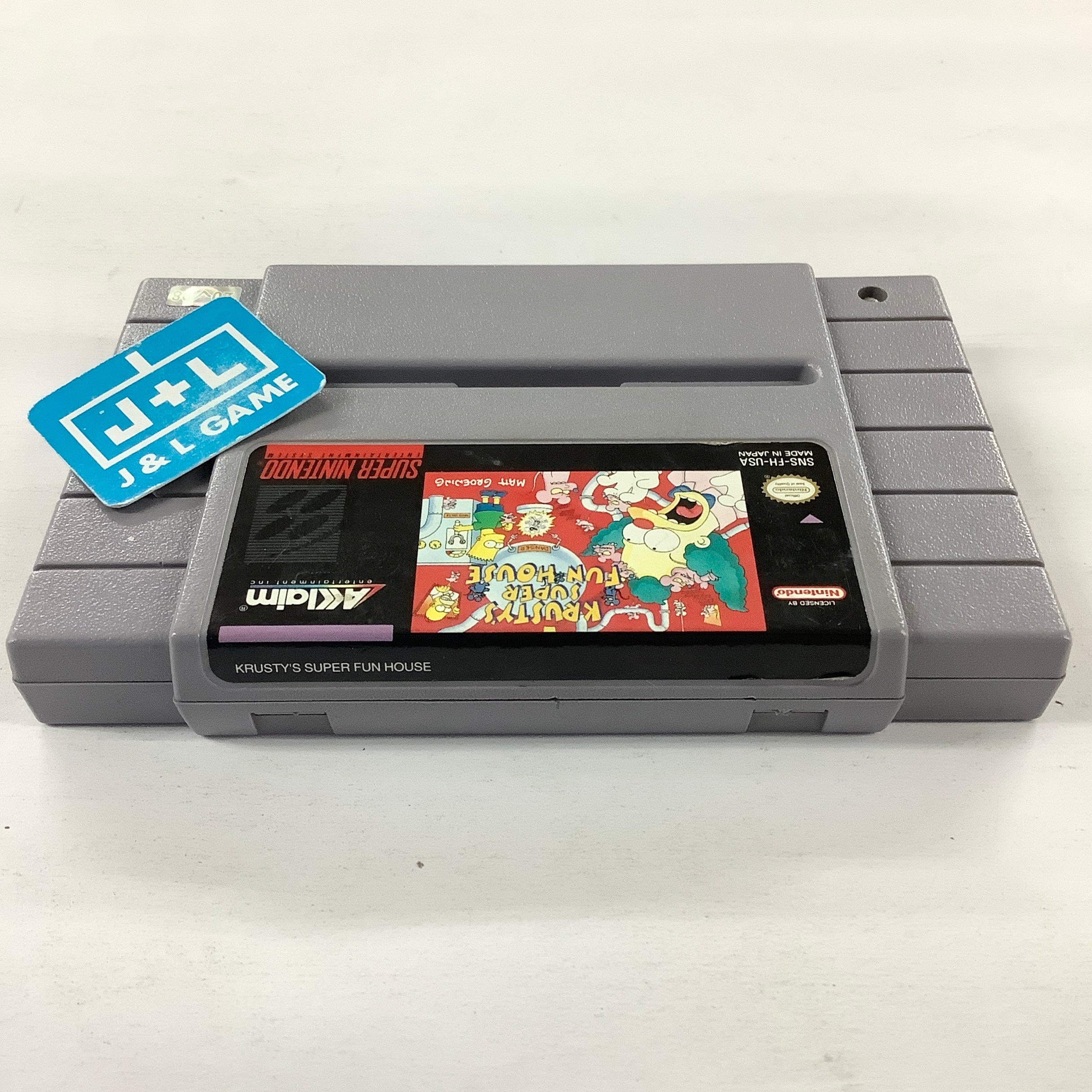 Krusty's Super Fun House - (SNES) Super Nintendo [Pre-Owned] Video Games Acclaim   