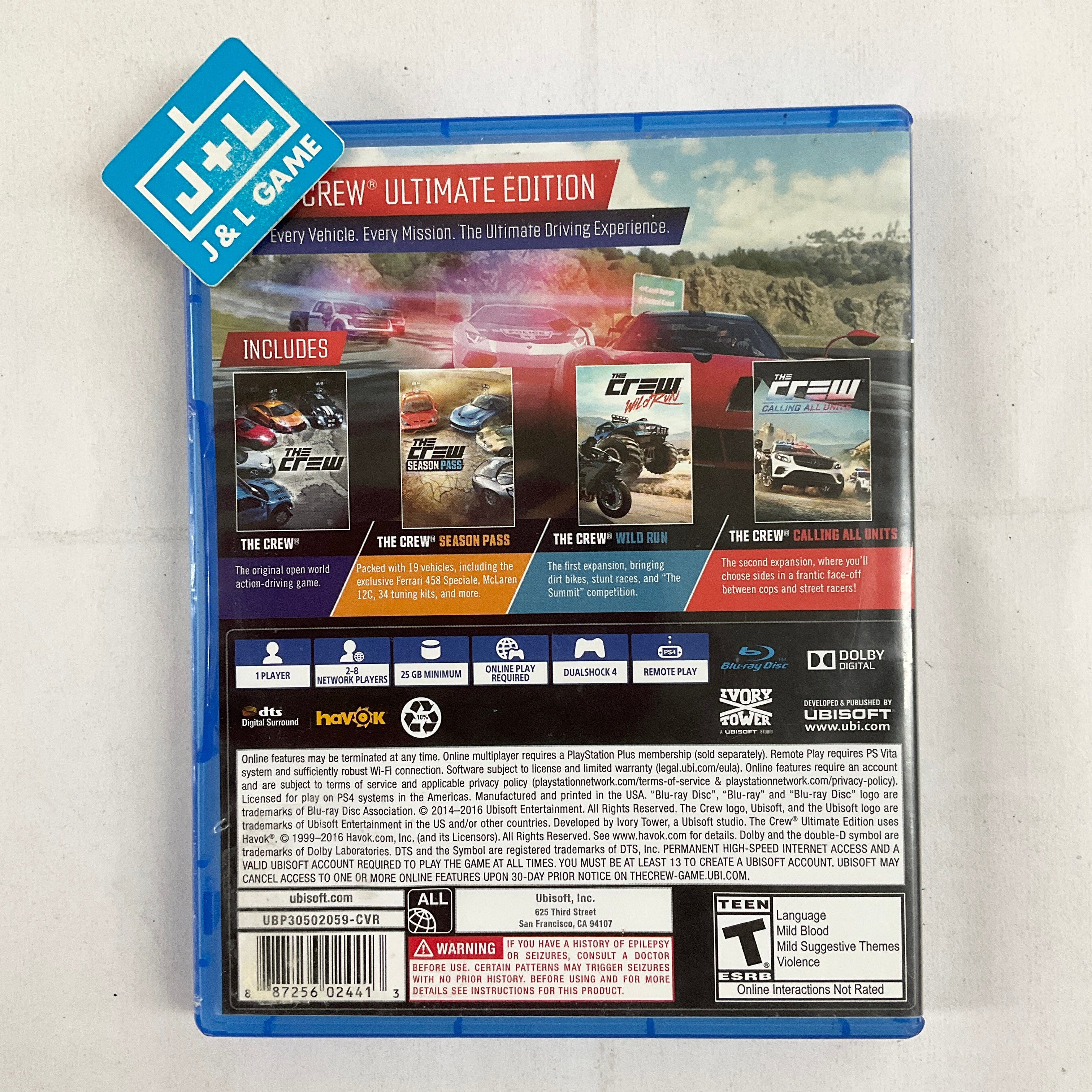 The Crew (Ultimate Edition) - (PS4) PlayStation 4 [Pre-Owned] Video Games Ubisoft