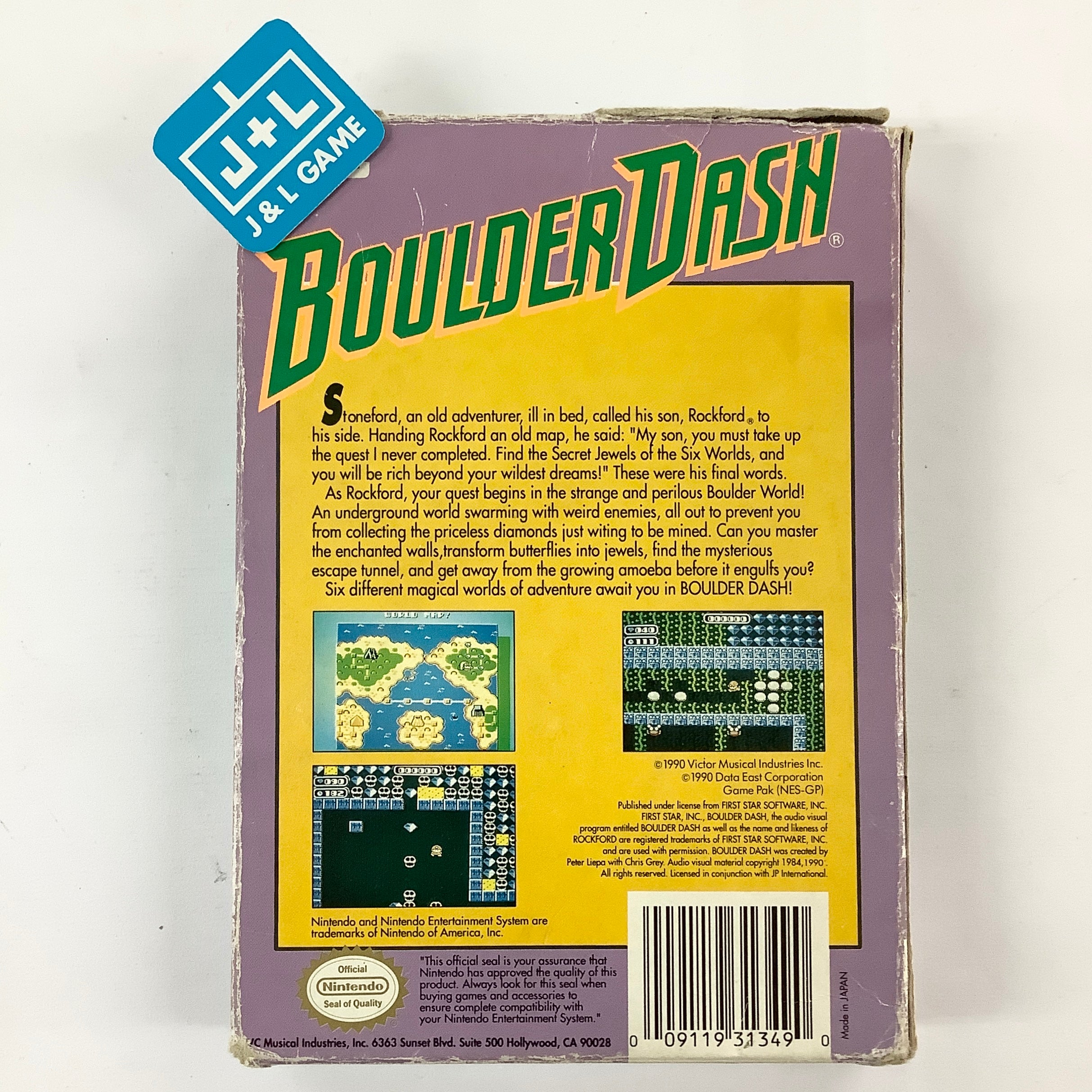 Boulder Dash - (NES) Nintendo Entertainment System [Pre-Owned] Video Games JVC Musical Industries, Inc.   