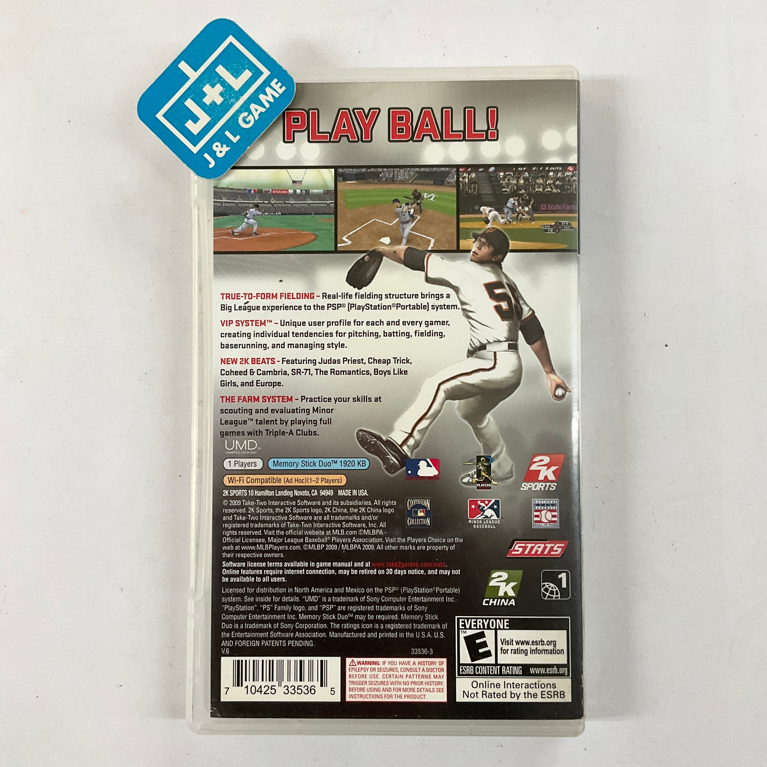 Major League Baseball 2K9 - Sony PSP [Pre-Owned] Video Games 2K SPORTS   