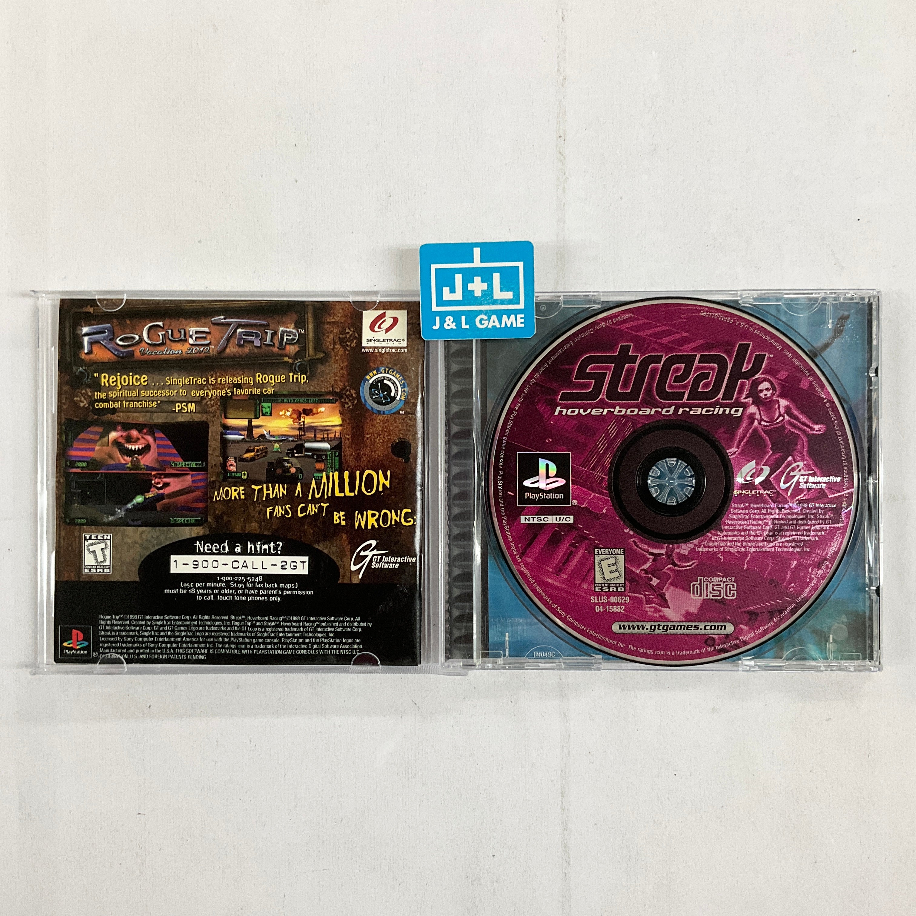 Streak: Hoverboard Racing - (PS1) PlayStation 1 [Pre-Owned] Video Games GT Interactive   