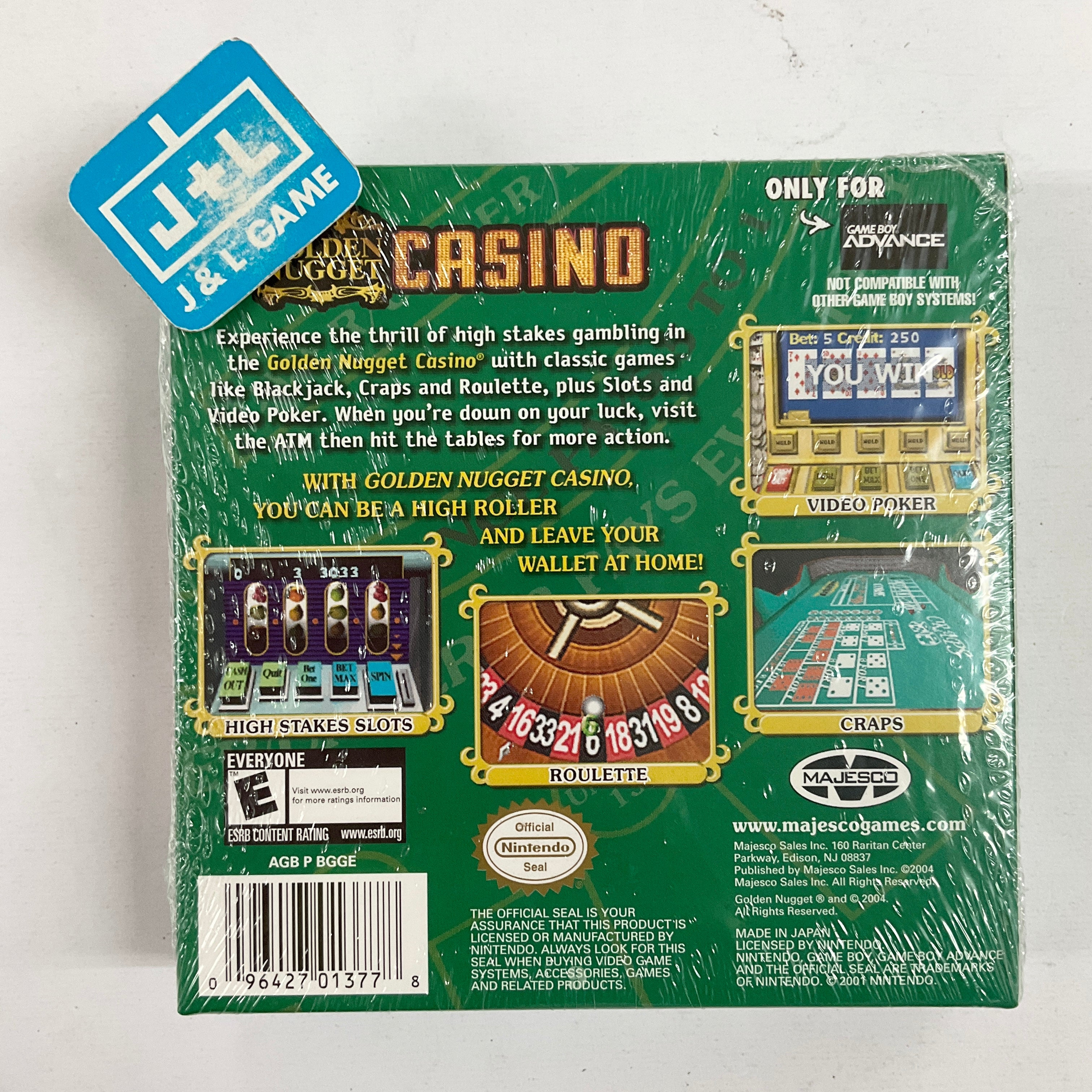 Golden Nugget Casino - (GBA) Game Boy Advance Video Games Majesco   