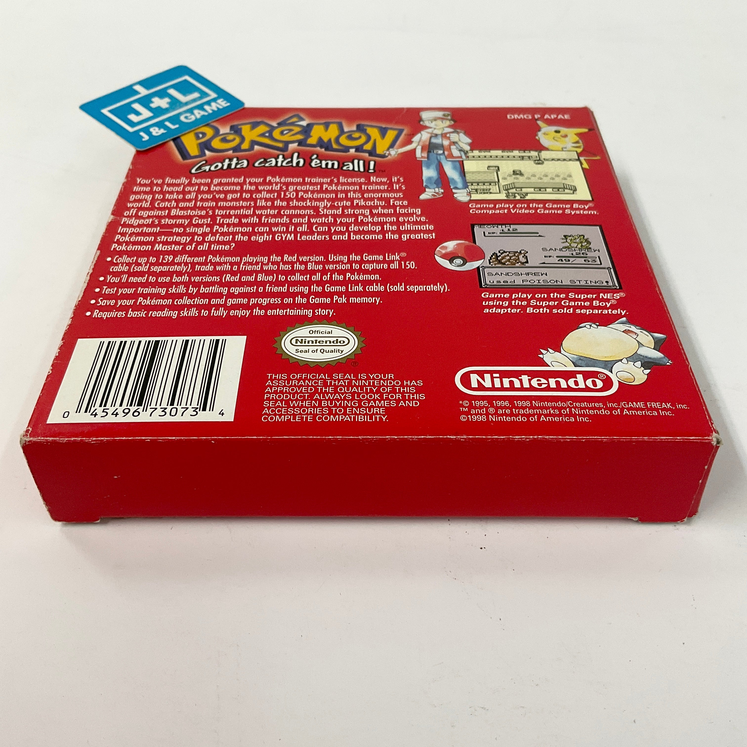 Pokemon Red Version - (GB) Game Boy [Pre-Owned] Video Games Nintendo   