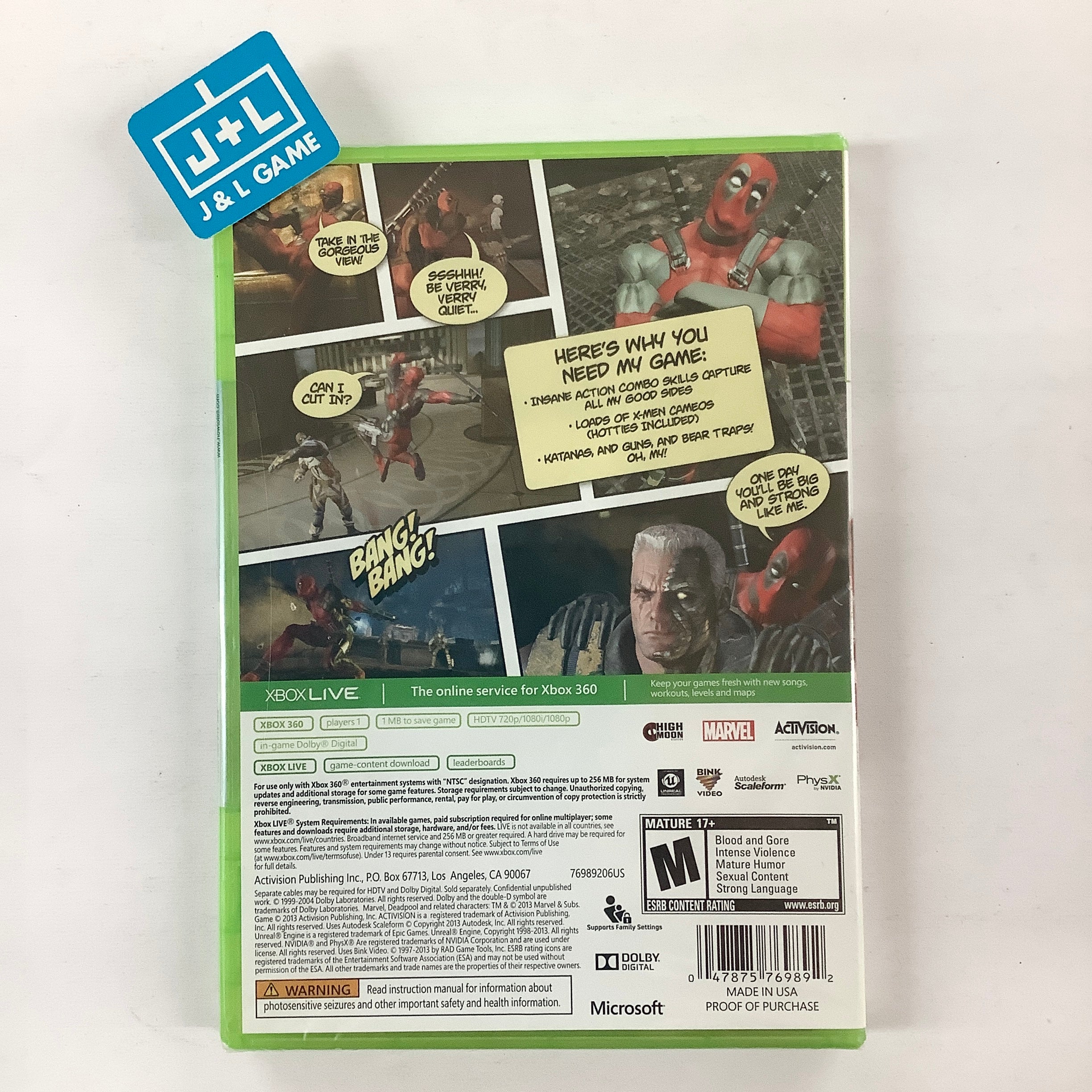 Deadpool - Xbox 360 Video Games ACTIVISION   