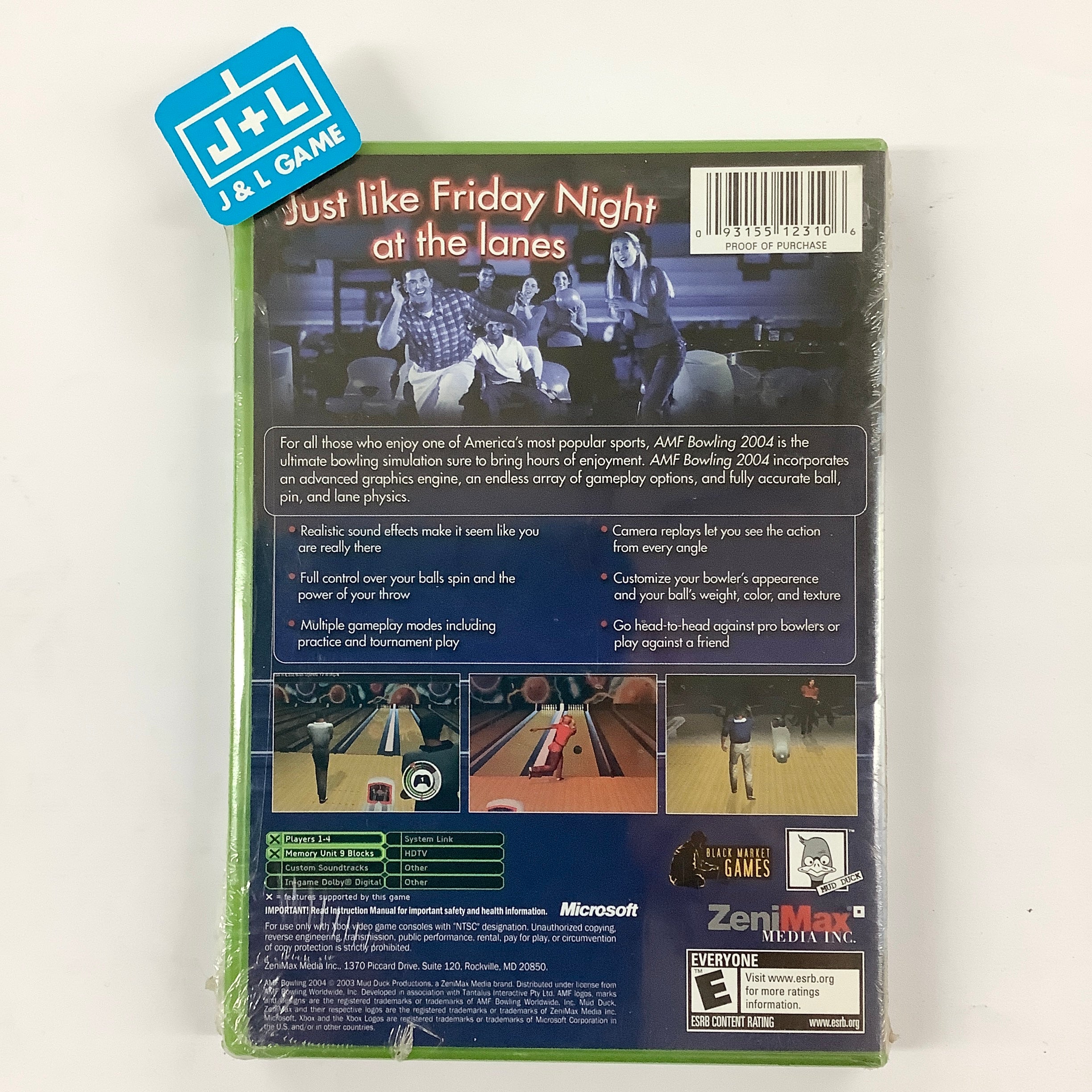 AMF Bowling 2004 - (XB) Xbox Video Games Mud Duck Productions   
