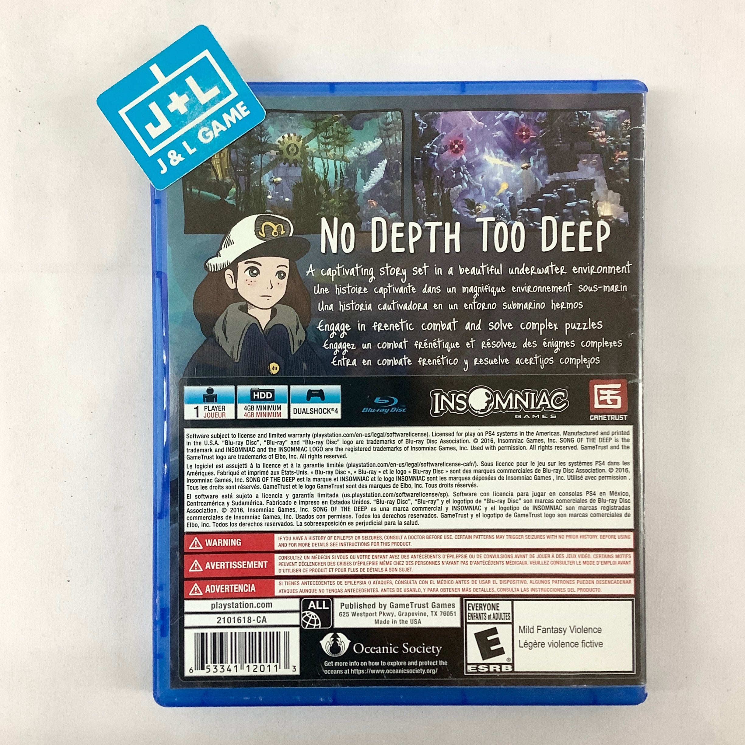 Song of the Deep - (PS4) PlayStation 4 [Pre-Owned] Video Games GameTrust   