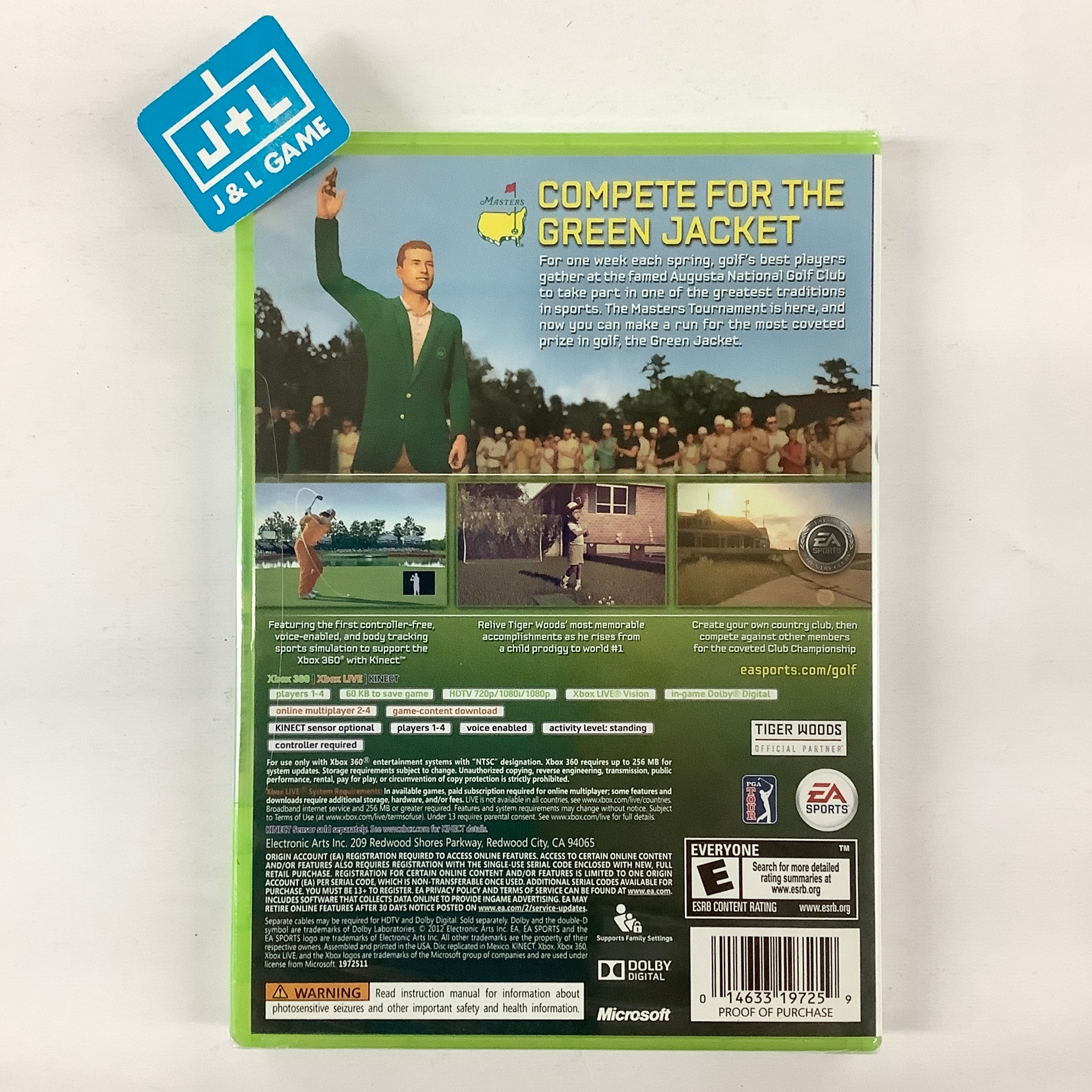 Tiger Woods PGA TOUR 13: The Masters Collector's Edition - Xbox 360 Video Games Electronic Arts   