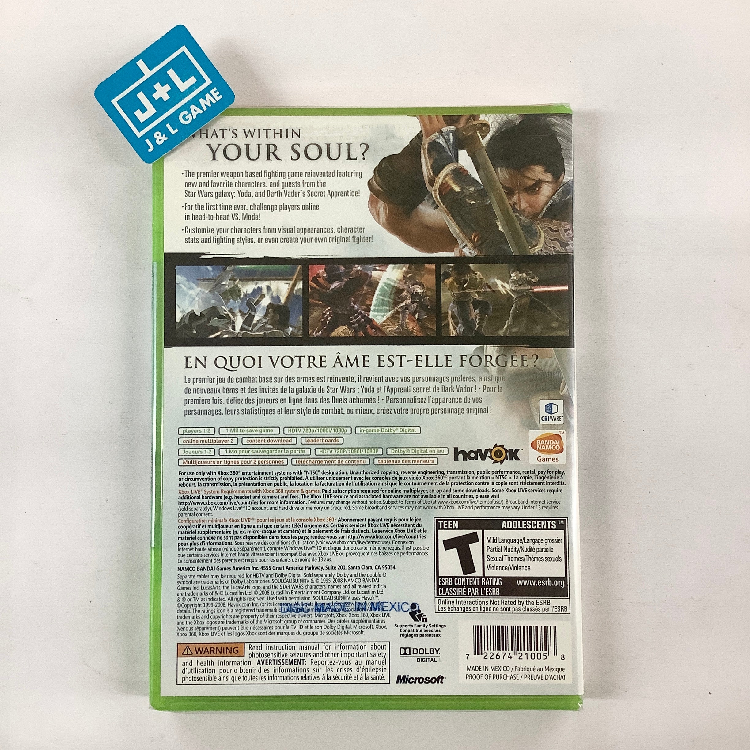 Microsoft Xbox 360 Soul Calibur IV juegos de video - eBay Microsoft Xbox 360 Soul Calibur IV juegos de video - eBay