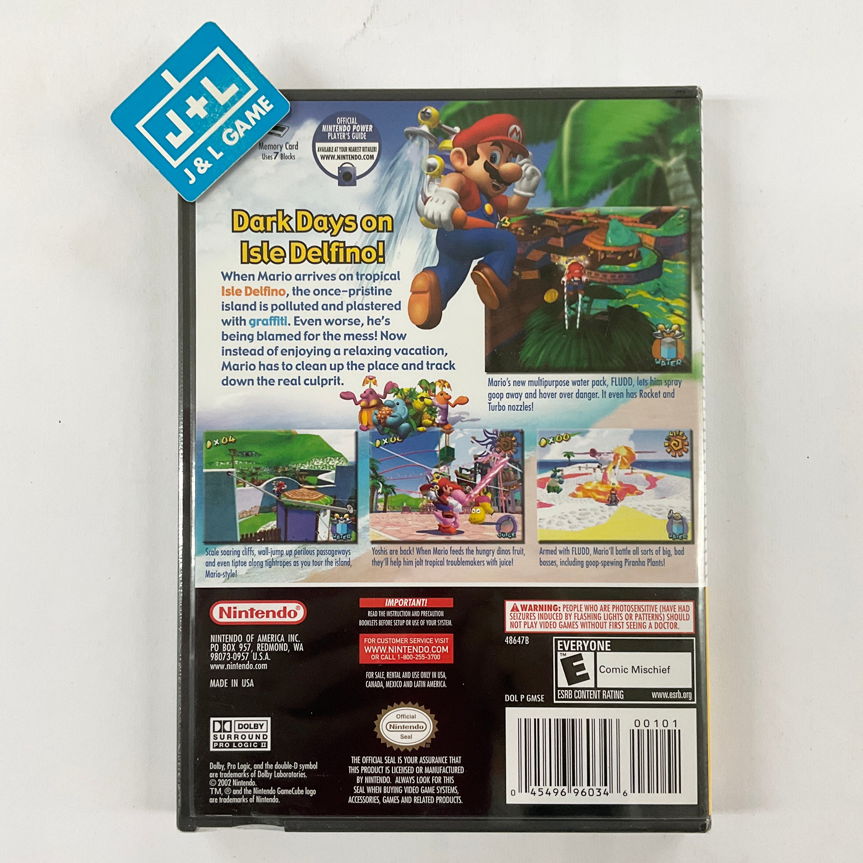 Super Mario Sunshine (Player's Choice) - (GC) GameCube Video Games Nintendo   