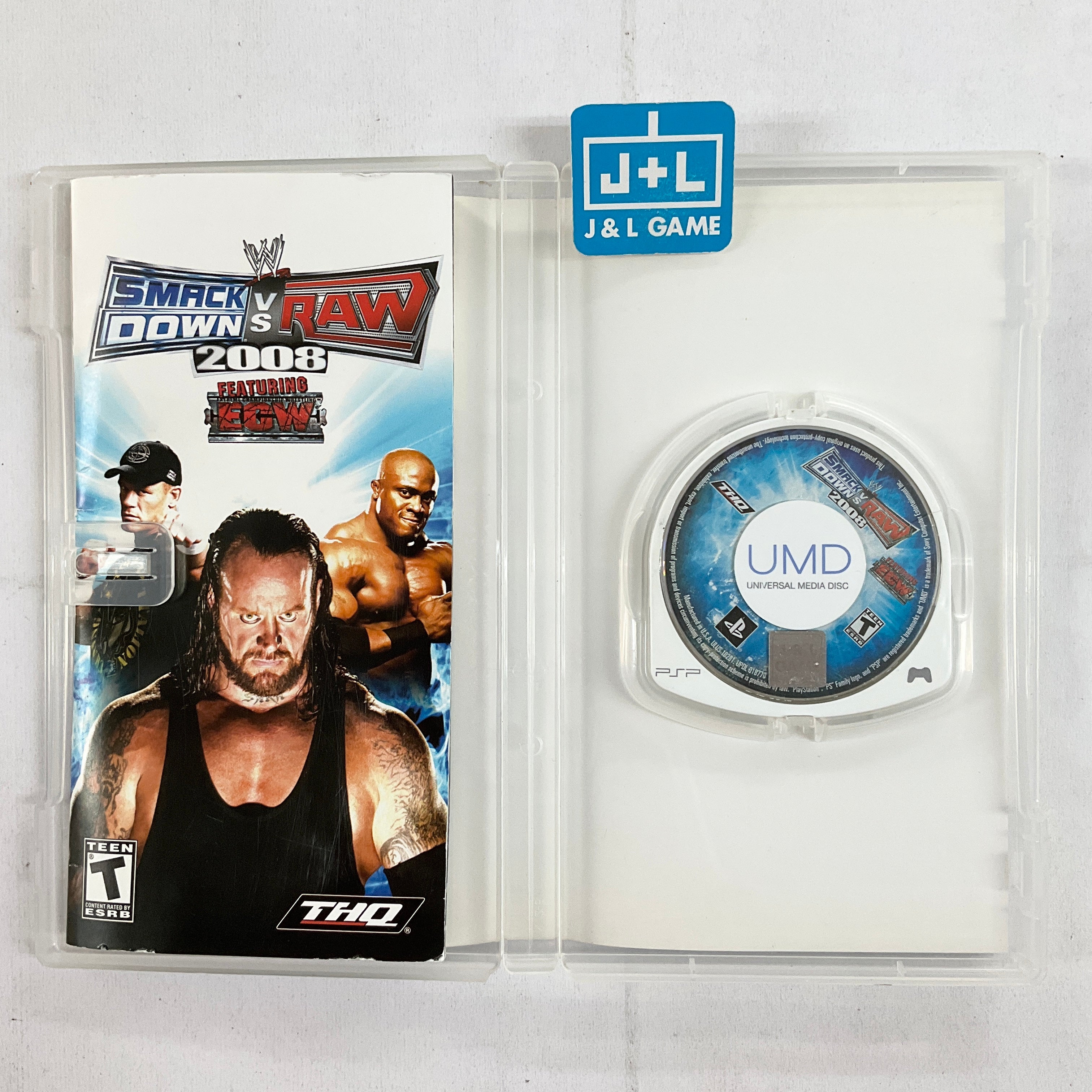 WWE SmackDown vs. Raw 2008 - SONY PSP [Pre-Owned] Video Games THQ   