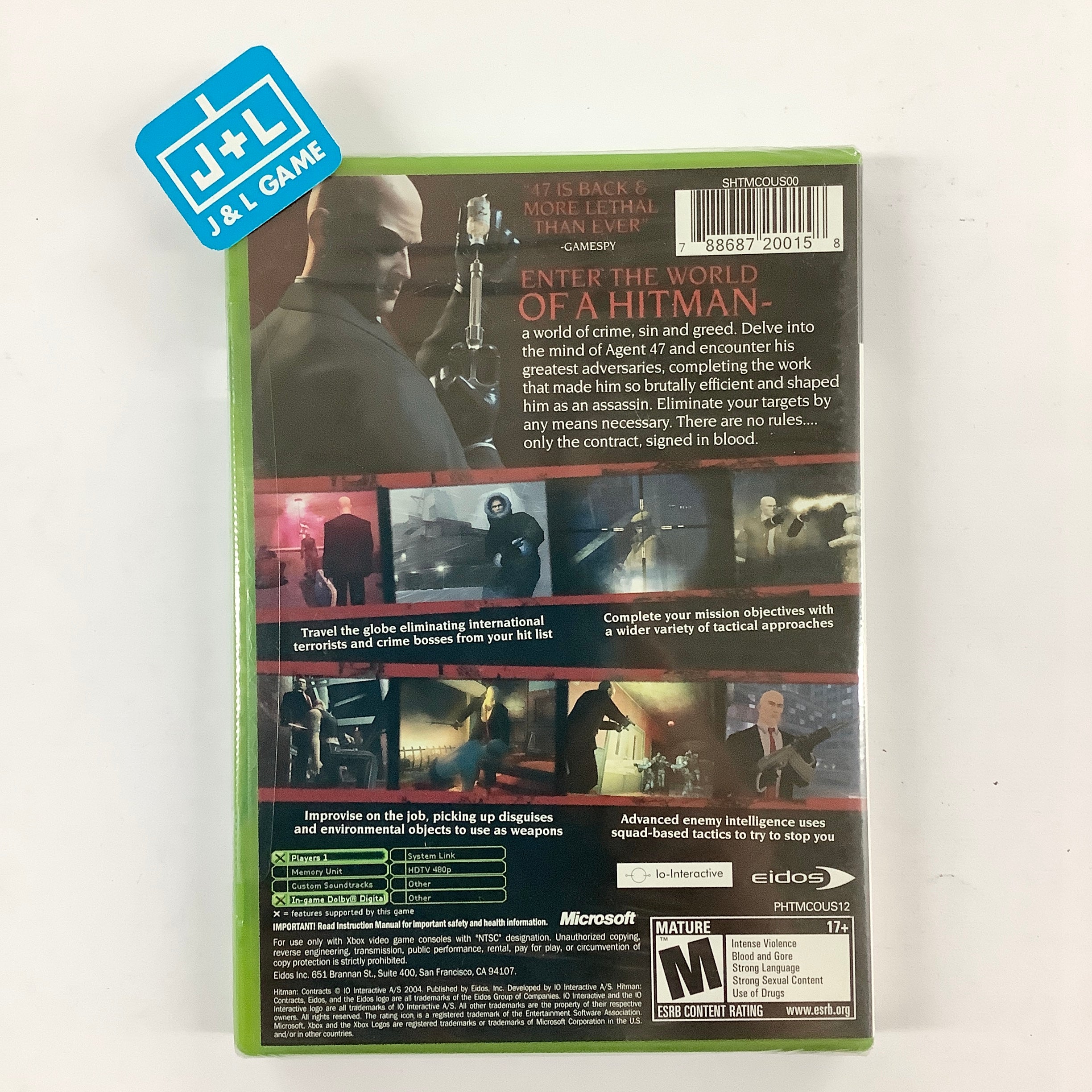 Hitman: Contracts - (XB) Xbox Video Games Eidos Interactive   