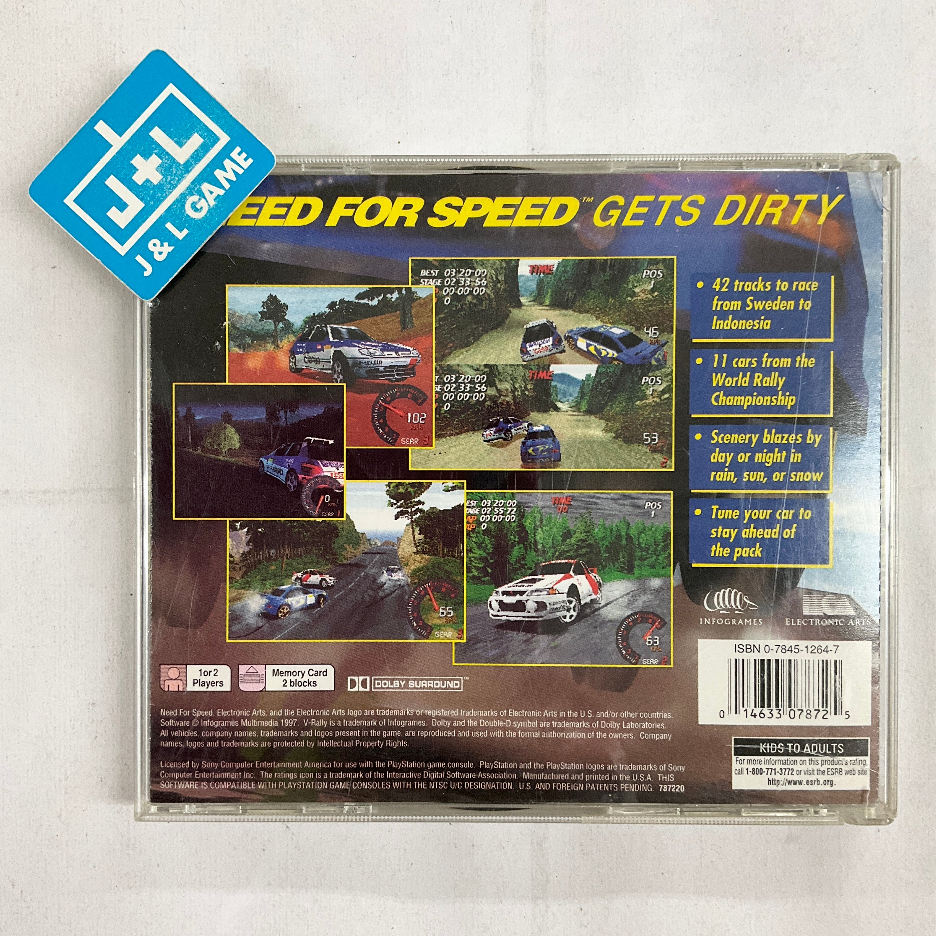 Need for Speed: V Rally - (PS1) Playstation 1 [Pre-Owned] Video Games Electronic Arts   