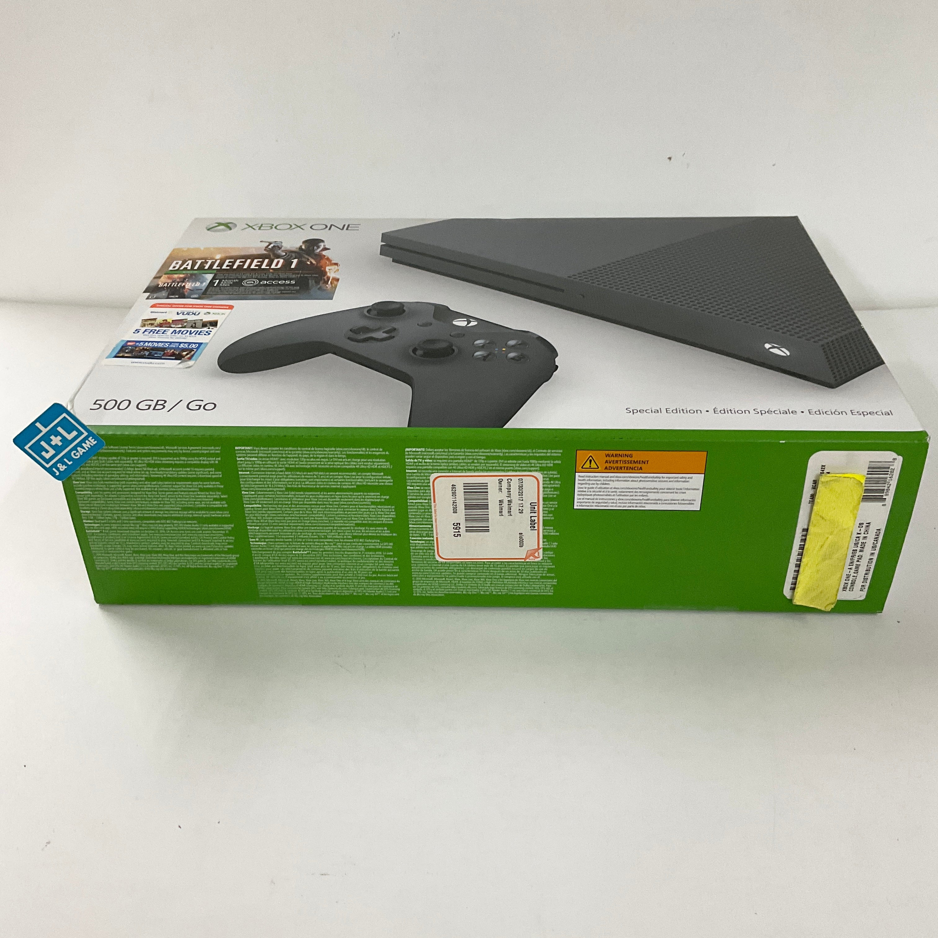 Xbox One S 500GB Special Edition Console - Battlefield 1 Bundle Consoles Microsoft   