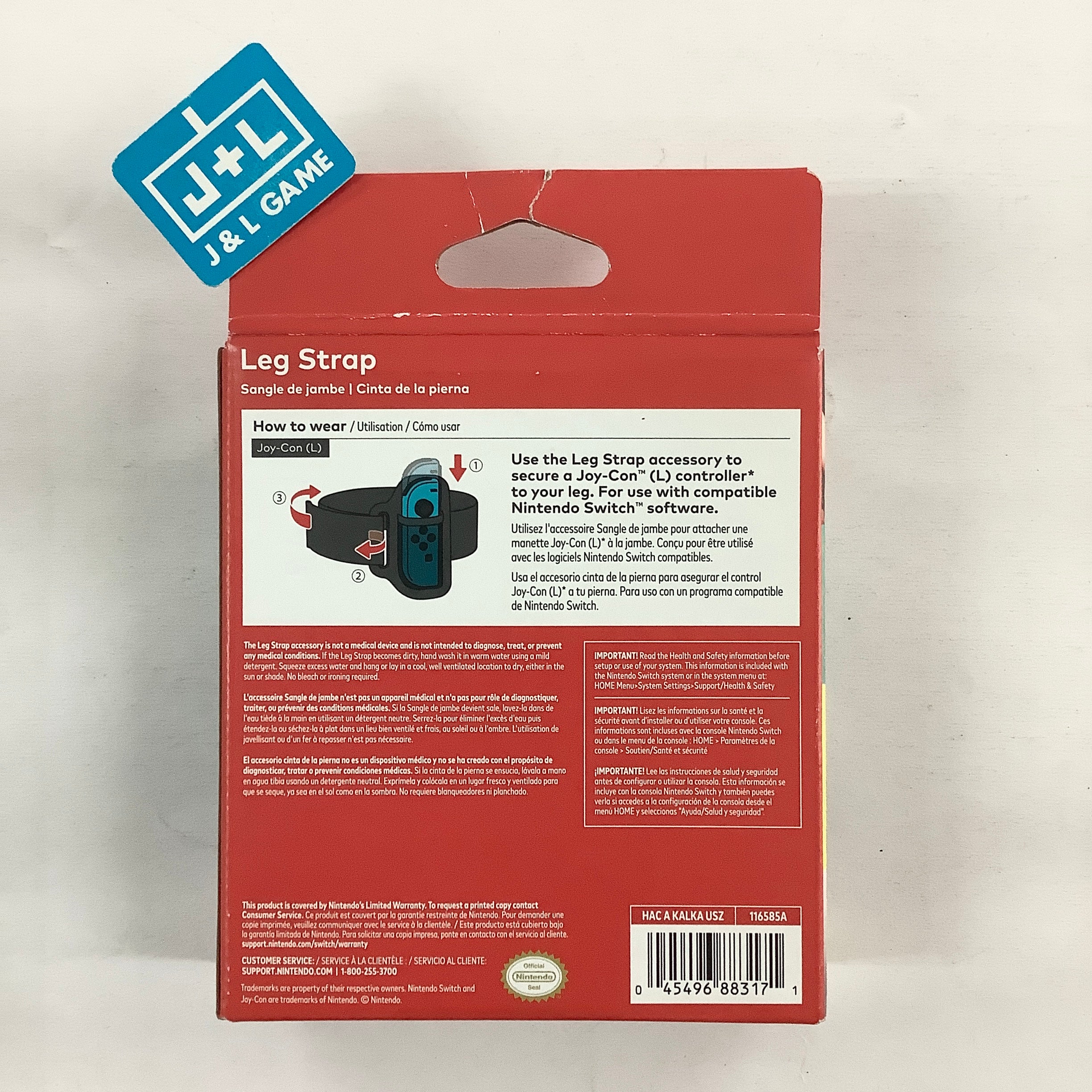 Nintendo Switch Joy-Con Leg Strap - (NSW) Nintendo Switch Accessories Nintendo   