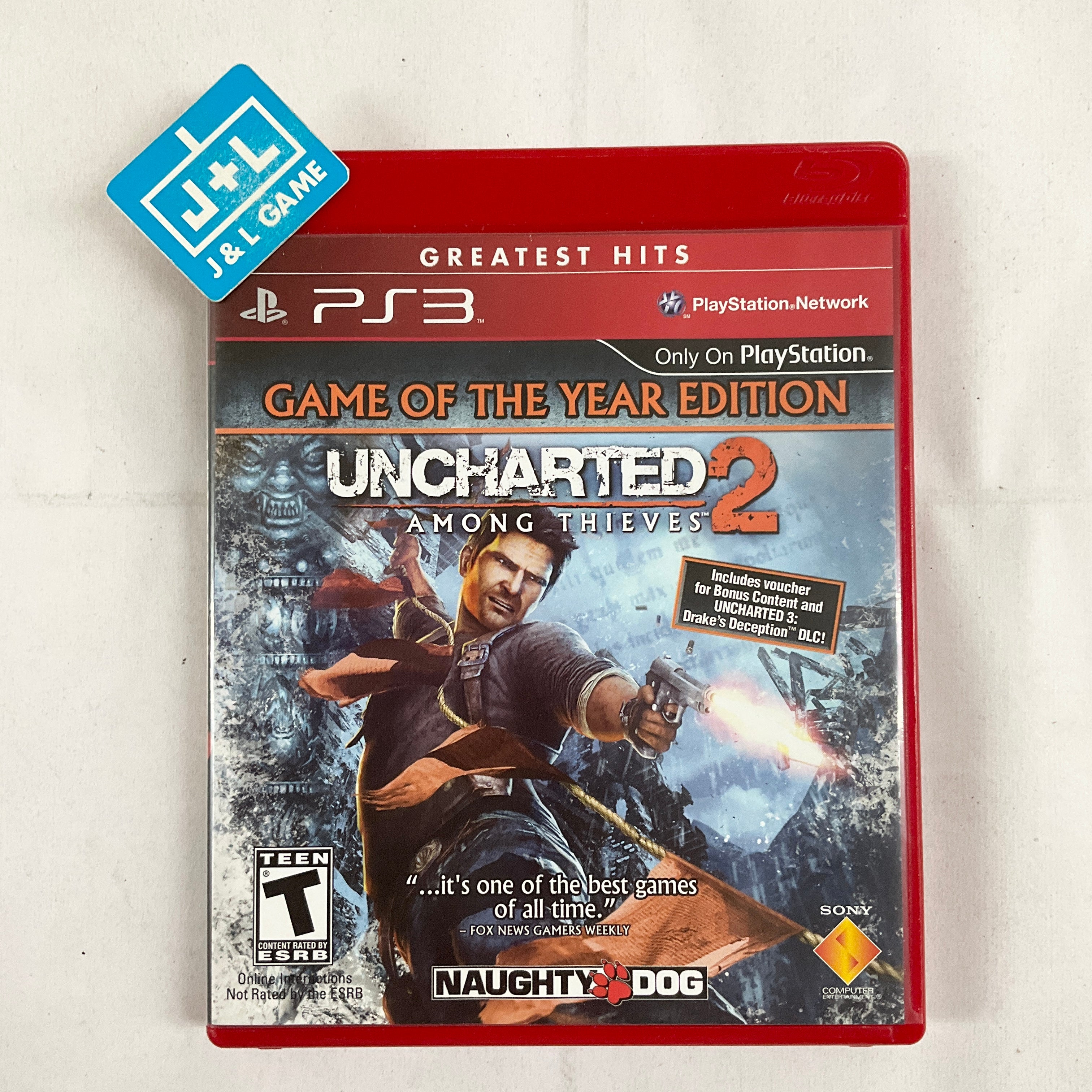 Uncharted 2: Among Thieves (Game of the Year Edition / Greatest Hits) - (PS3) PlayStation 3 [Pre-Owned] Video Games SCEA   