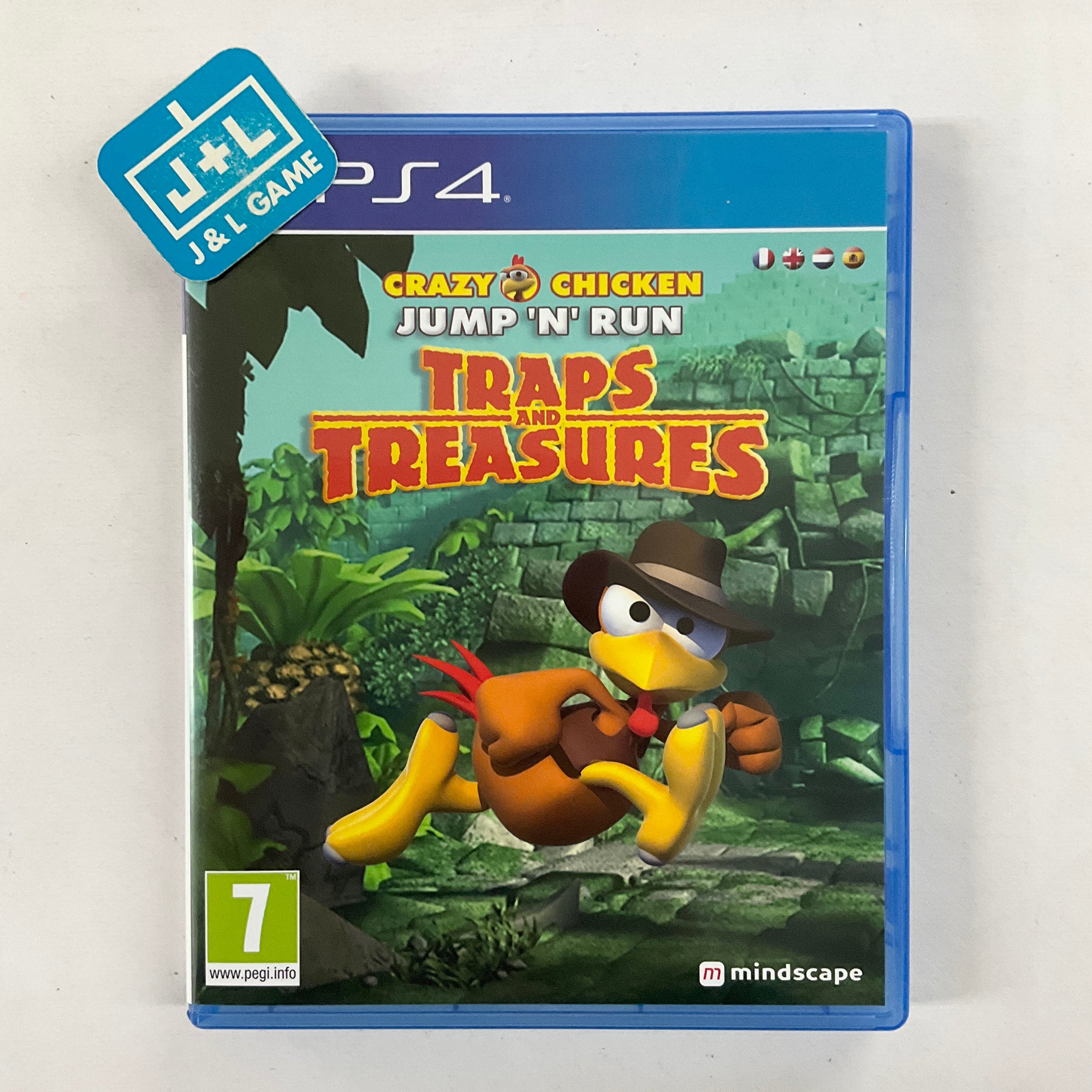 Crazy Chicken Jump 'n' Run Traps and Treasures - (PS4) PlayStation 4 [Pre-Owned] (European Import) Video Games Higgs Games   