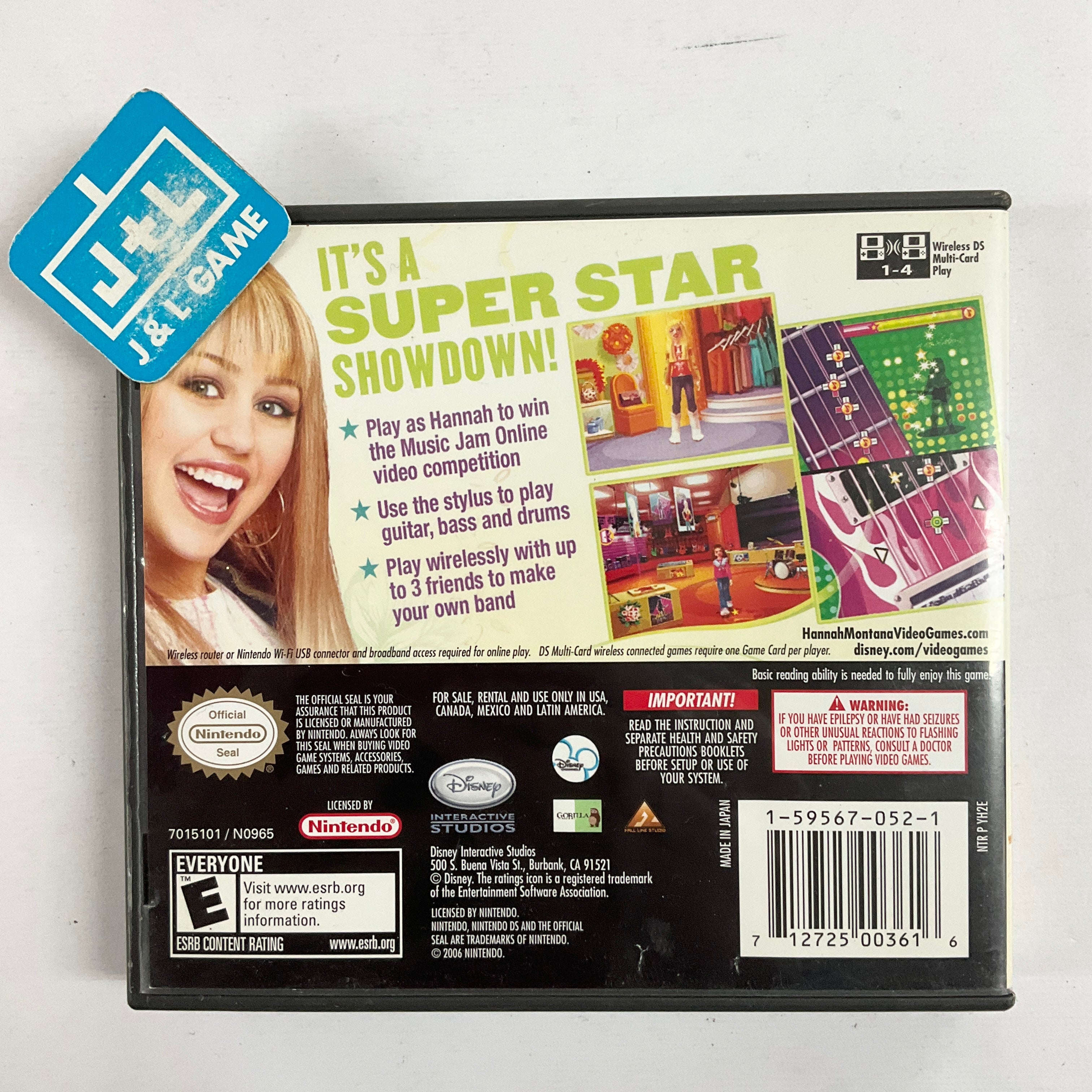 Hannah Montana: Music Jam - (NDS) Nintendo DS [Pre-Owned] | J&L Game