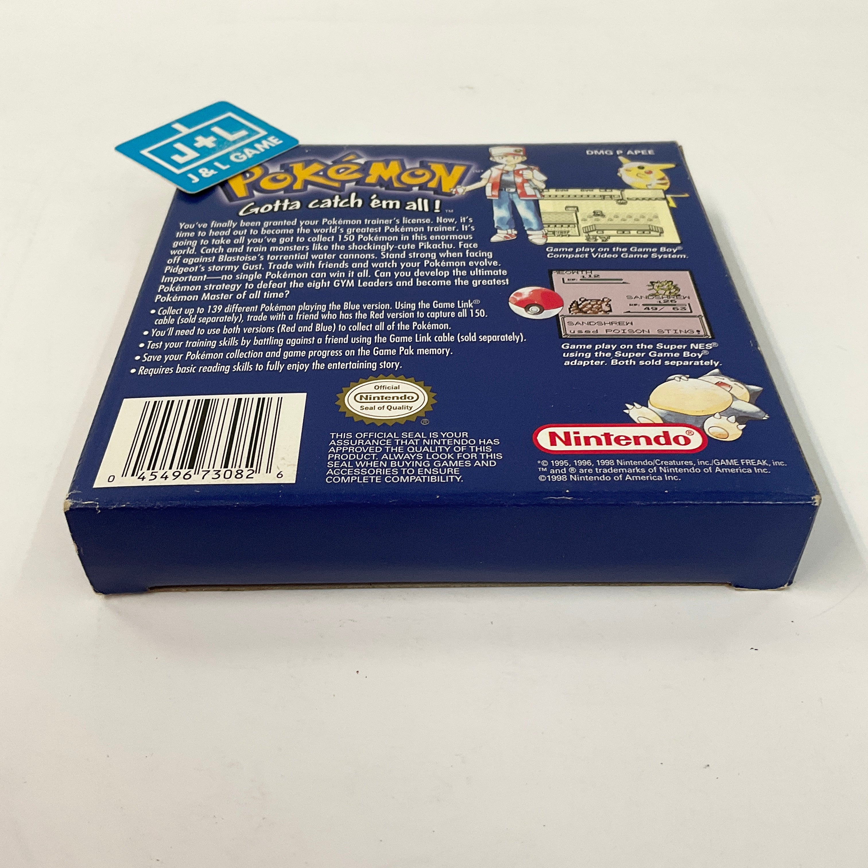 Pokemon Blue Version - (GB) Game Boy [Pre-Owned] Video Games Nintendo   