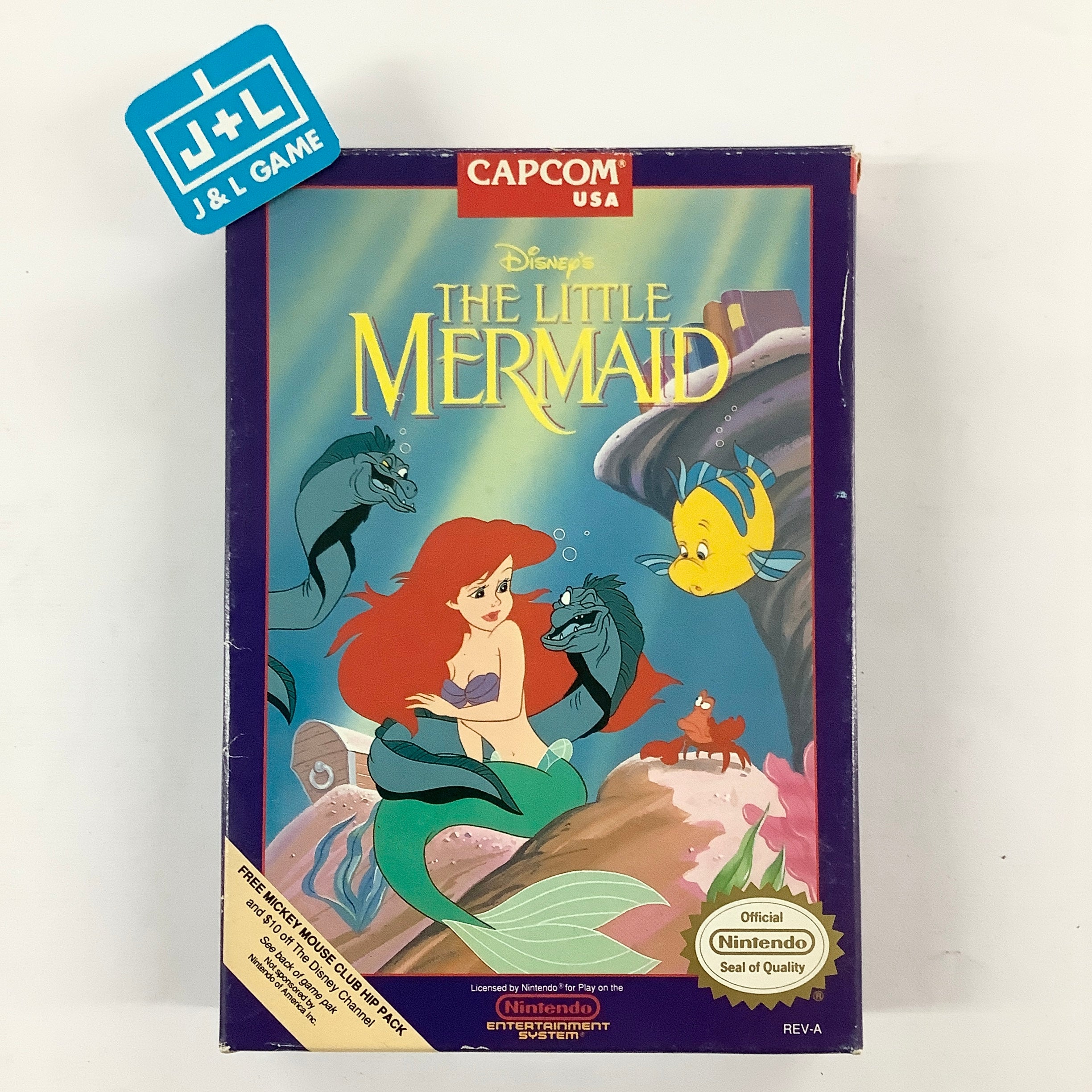 Disney's The Little Mermaid - (NES) Nintendo Entertainment System [Pre-Owned] Video Games Capcom   