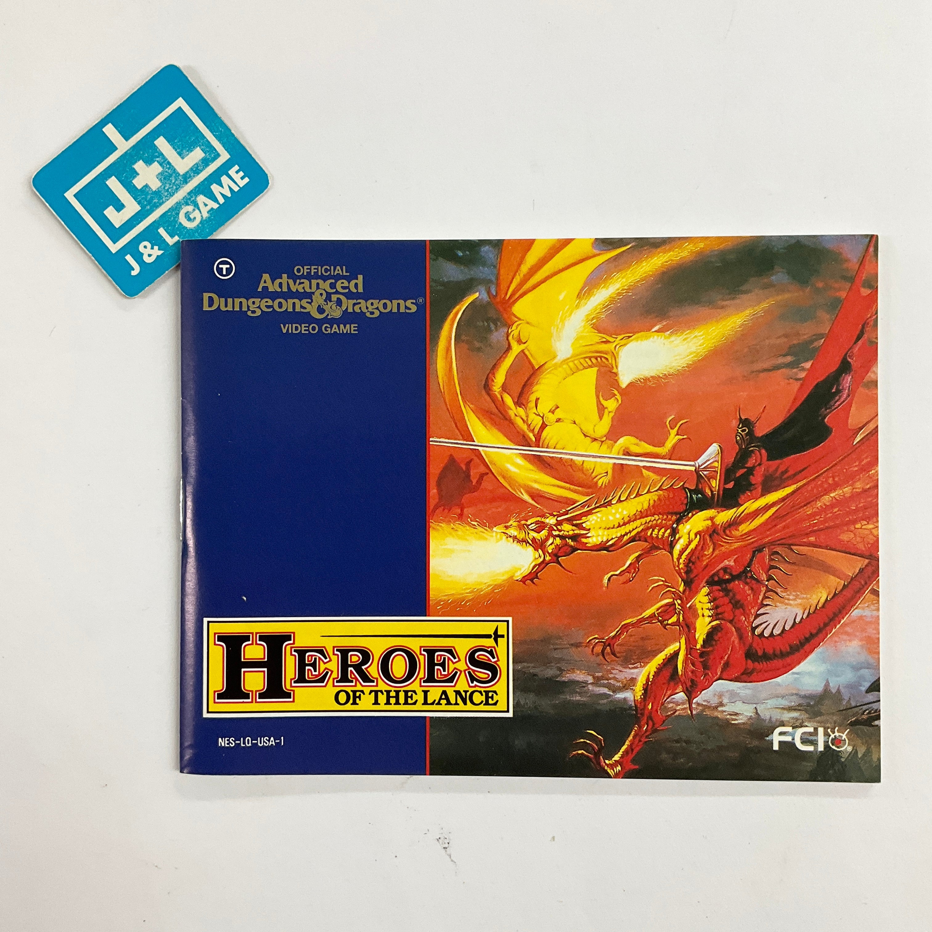 Advanced Dungeons & Dragons: Heroes of the Lance - (NES) Nintendo Entertainment System  [Pre-Owned] Video Games FCI, Inc.   