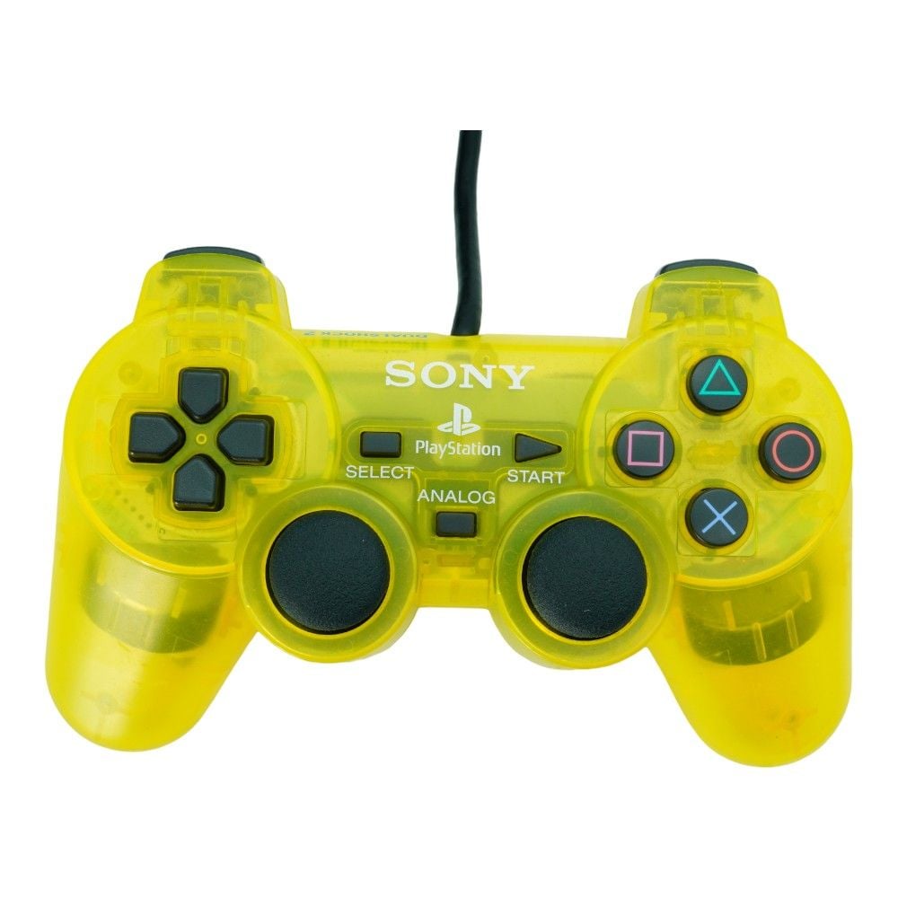 Sony DualShock 2 Controller (Clear Yellow) - (PS2) PlayStation 2 [Pre-Owned] Accessories Sony