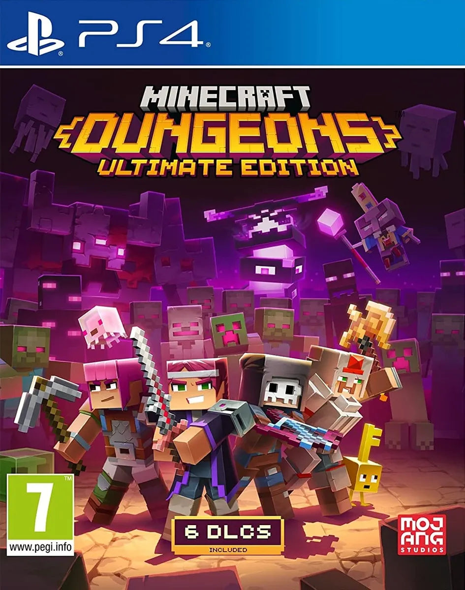 Minecraft Dungeons (Ultimate Edition) - (PS4) PlayStation 4 [Pre-Owned] (European Import) Video Games Mojang AB   
