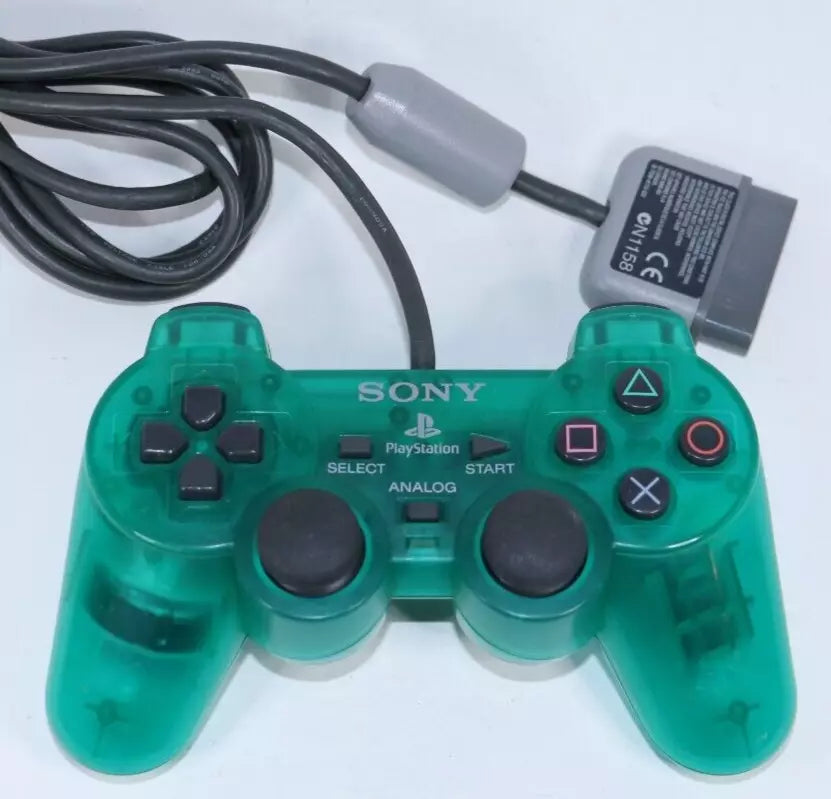 Psone Controller Green Sony Playstation Dual Analog Controller (Clear Green) - (PS1) PlayStat ...