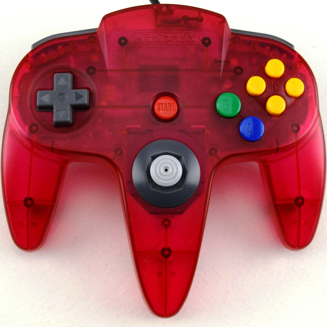Nintendo 64 Controller (Clear Red) - (N64) Nintendo 64 [Pre-Owned] Accessories Nintendo